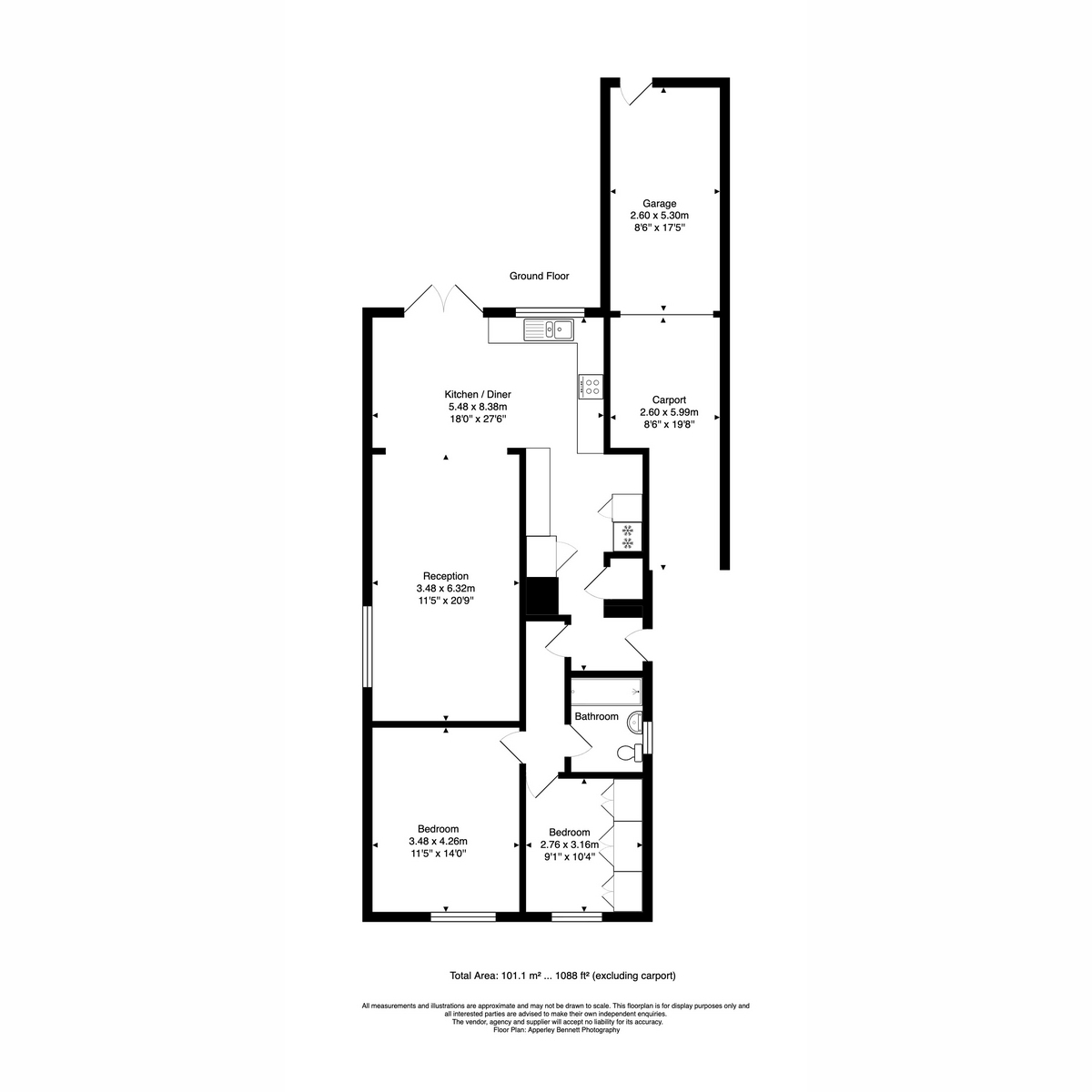 25, Torcross Close, Glenfield floorplan