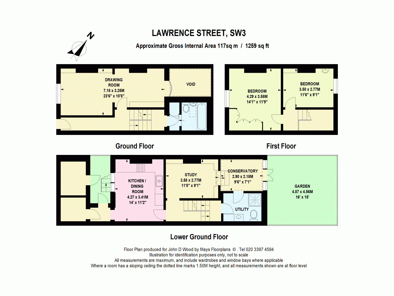 Lawrence Street, Chelsea, London SW3, 2 bedroom terraced house for sale