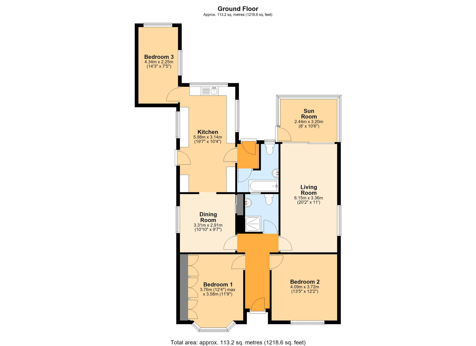 6, Yorath Road, Whitchurch floorplan