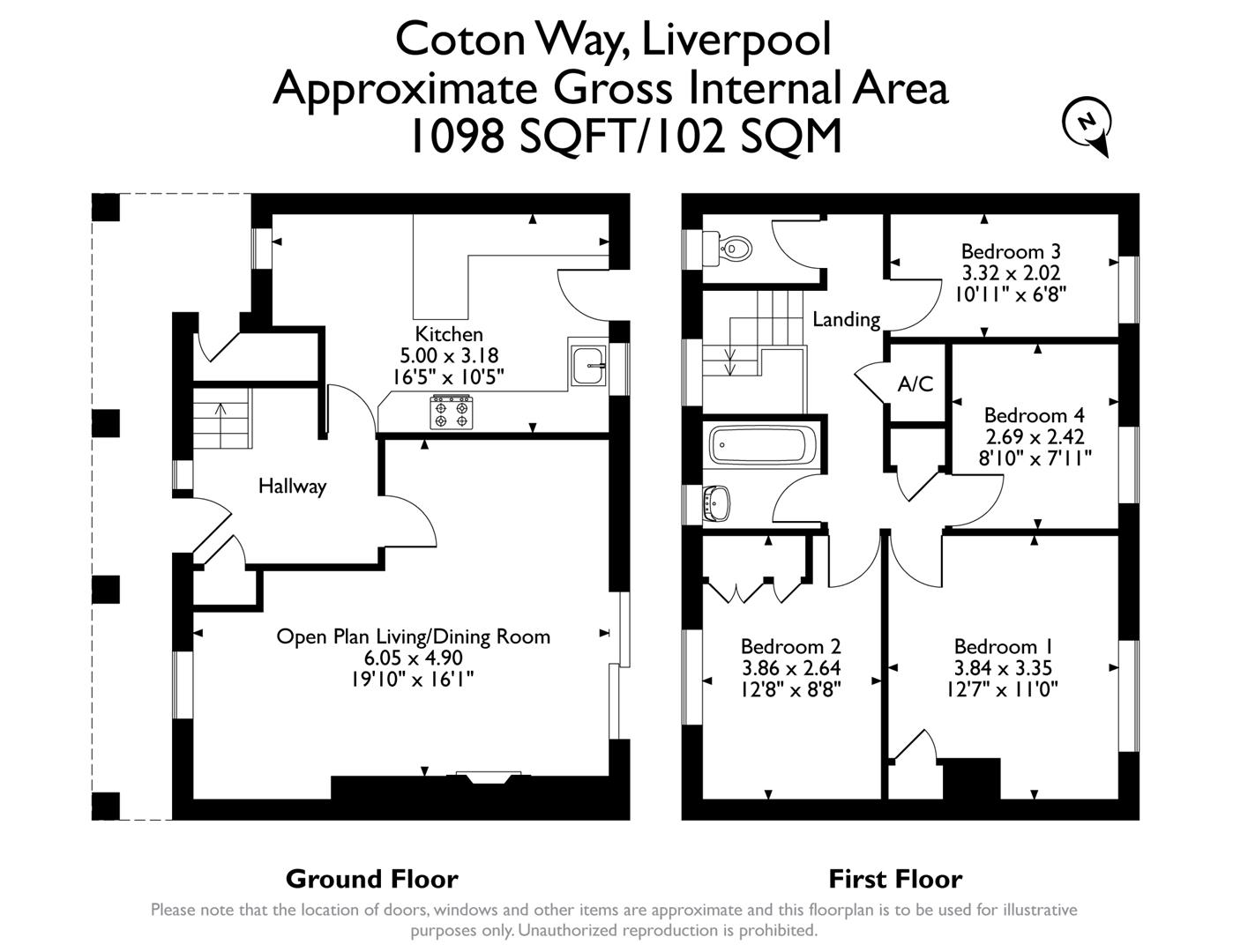 Coton Way, Kirkby, Liverpool L32, 4 bedroom end terrace house for sale
