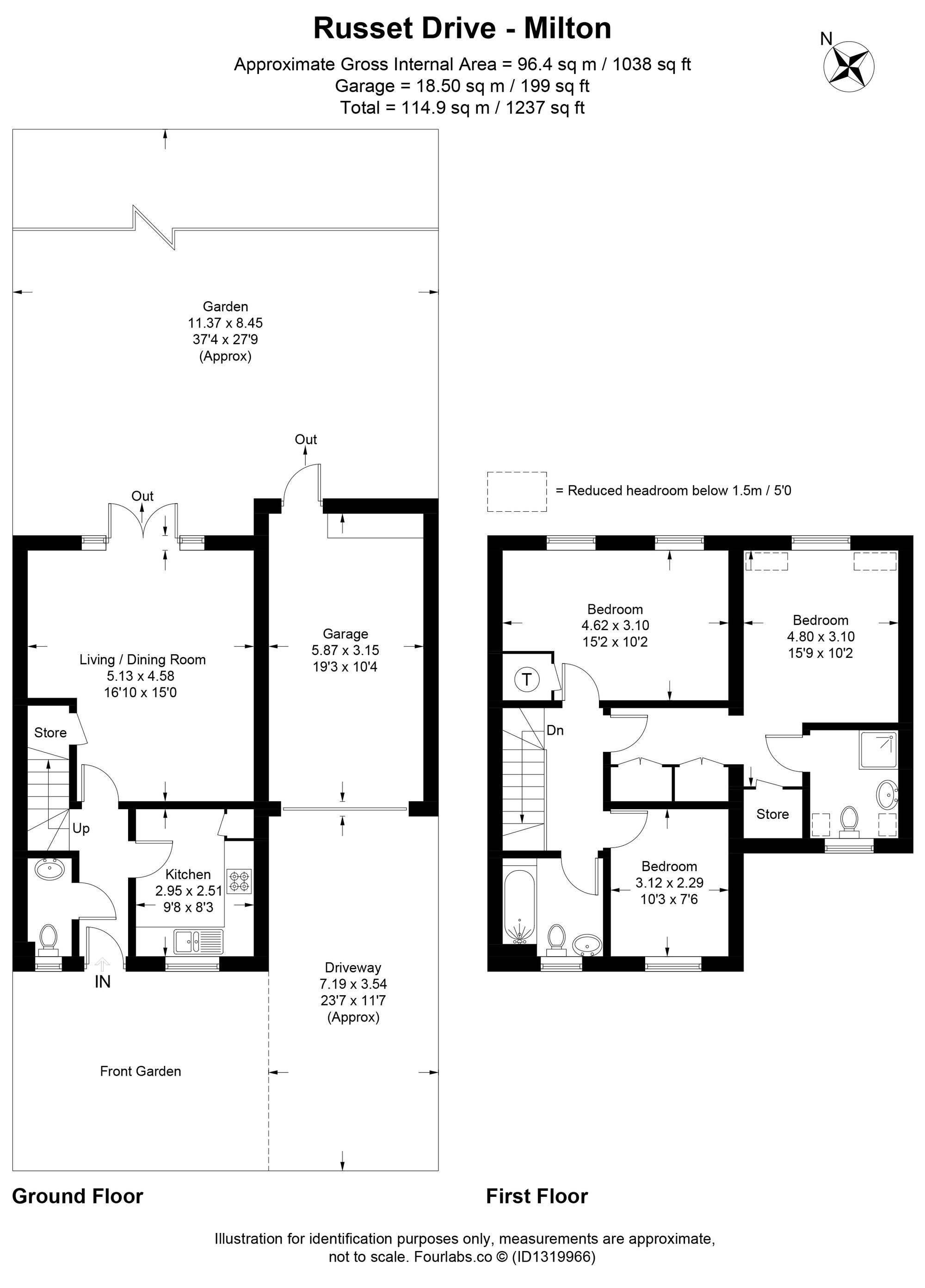 5 Russet Drive, Abingdon floorplan