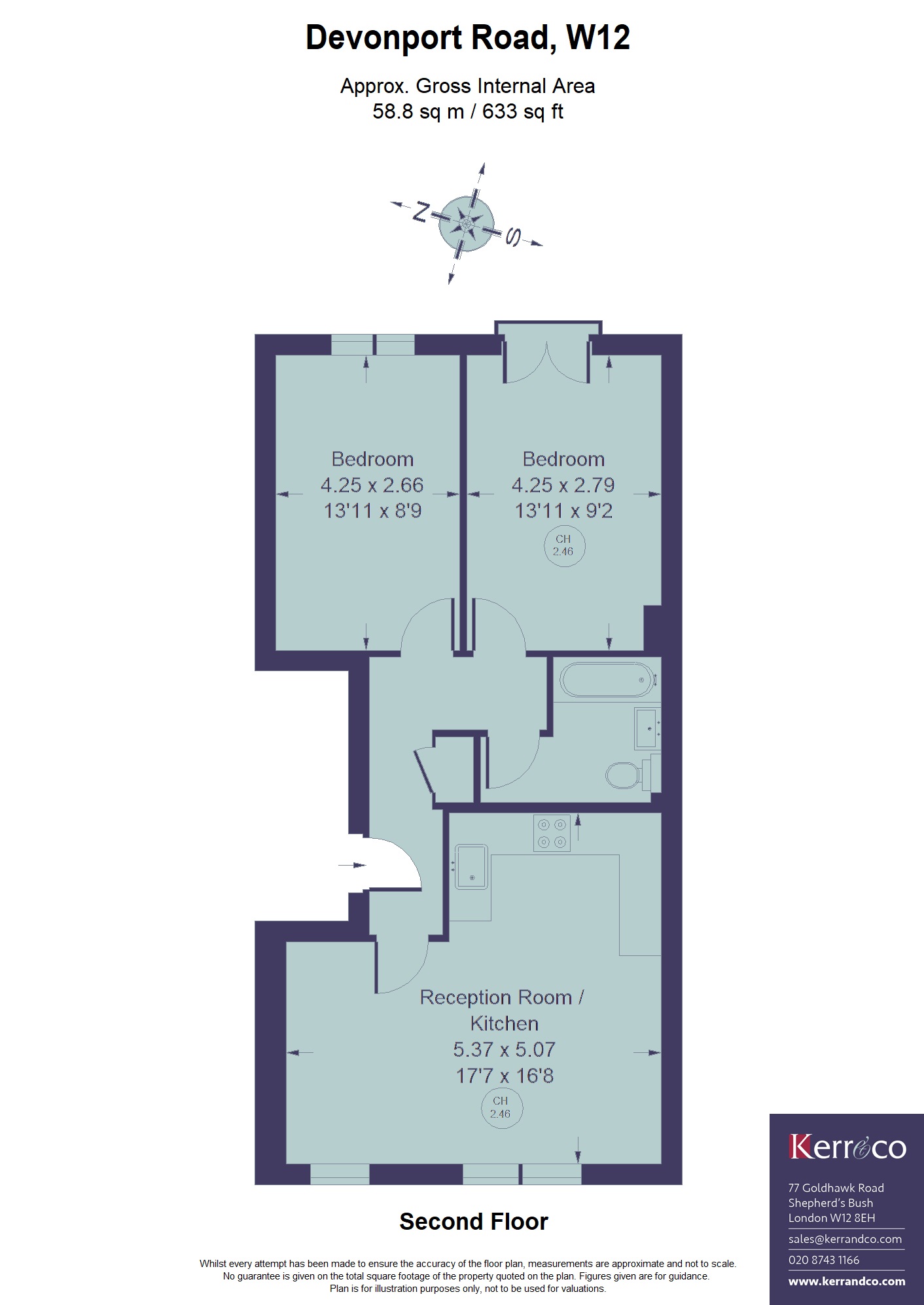 112, Devonport Road, Shepherd's Bush W12 floorplan
