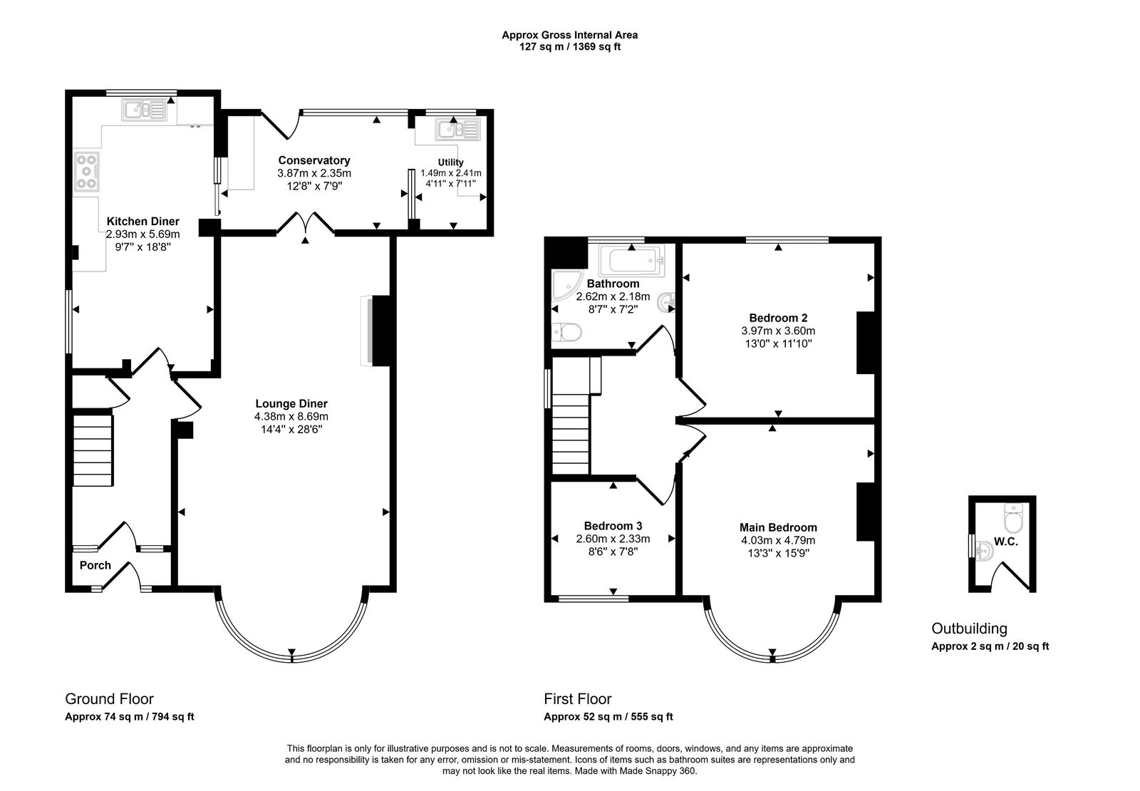 84, Birchgrove Road, Swansea floorplan