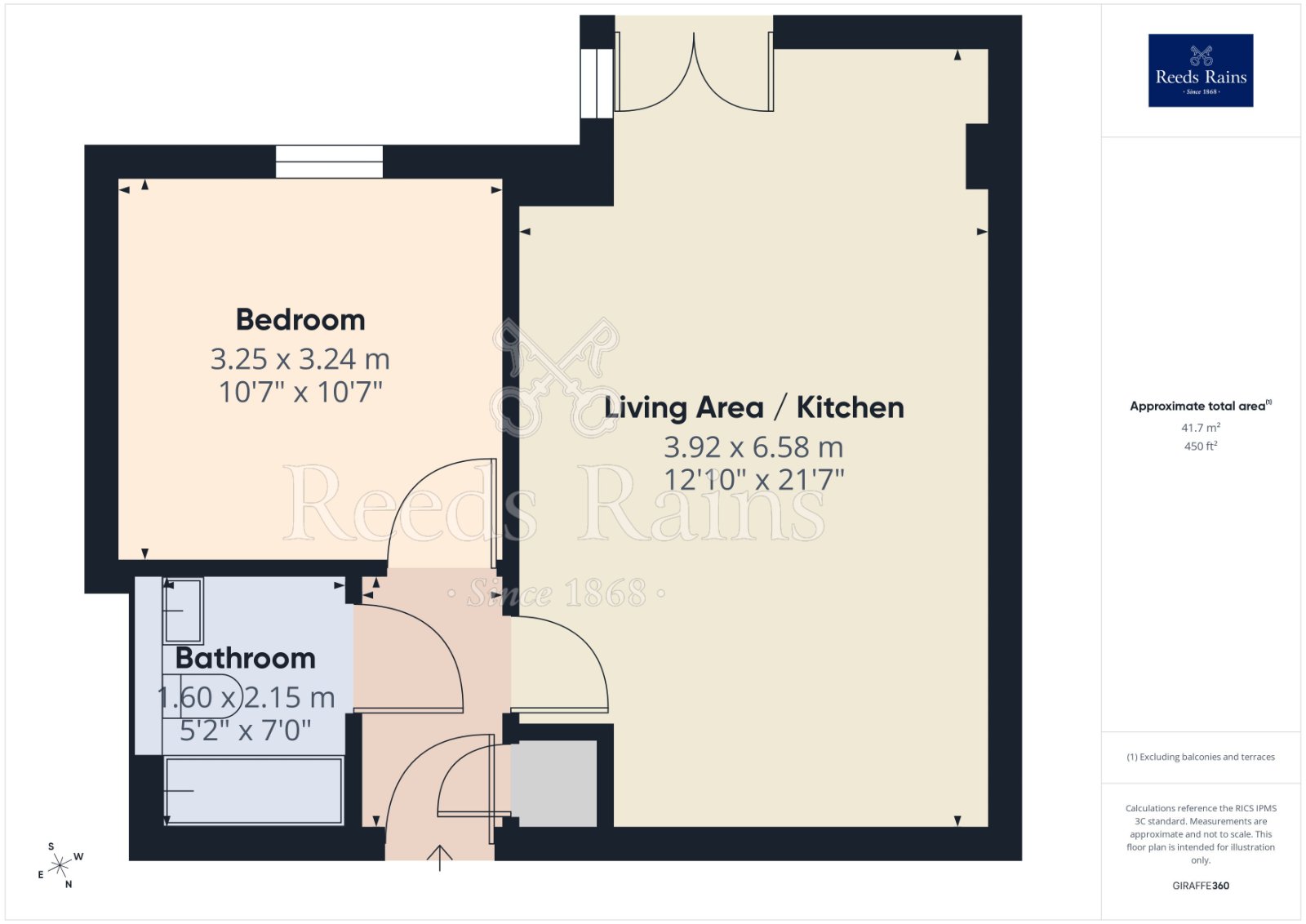 Flat 305, 114, High Street, Manchester floorplan