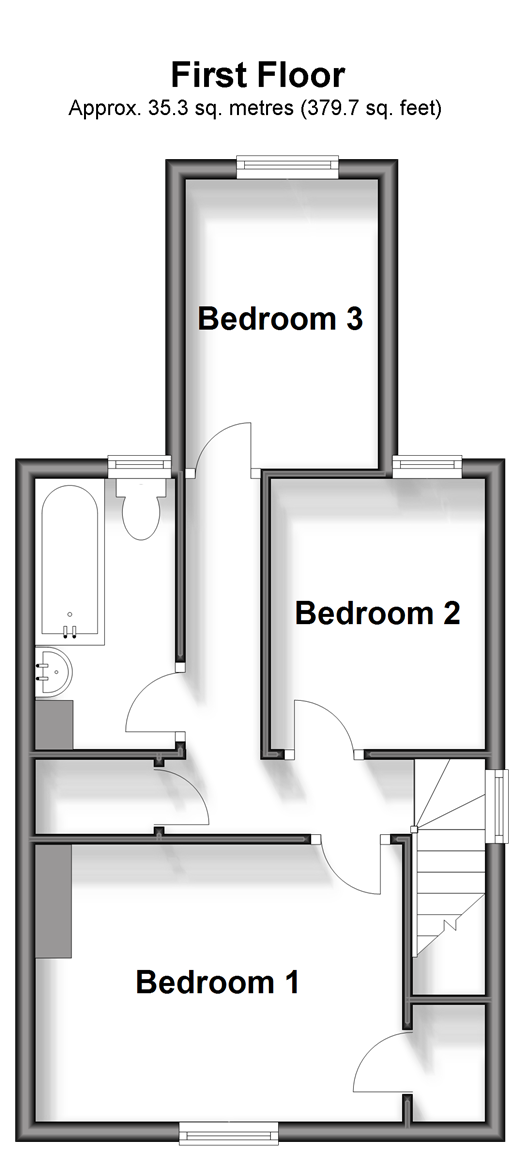 3 bed end terrace house for sale in North Row, Uckfield, East Sussex