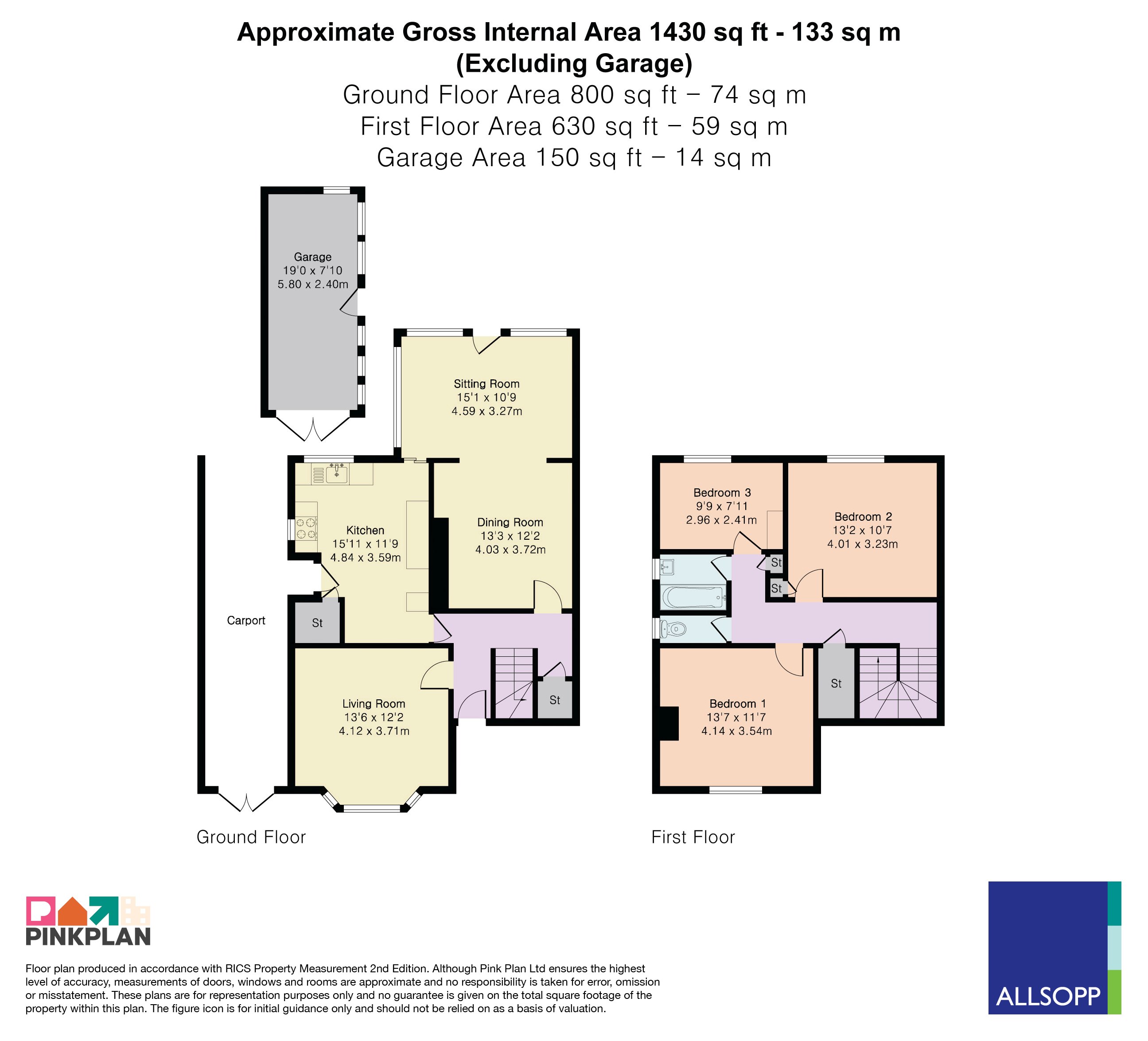 86, Piggottshill Lane, Harpenden floorplan