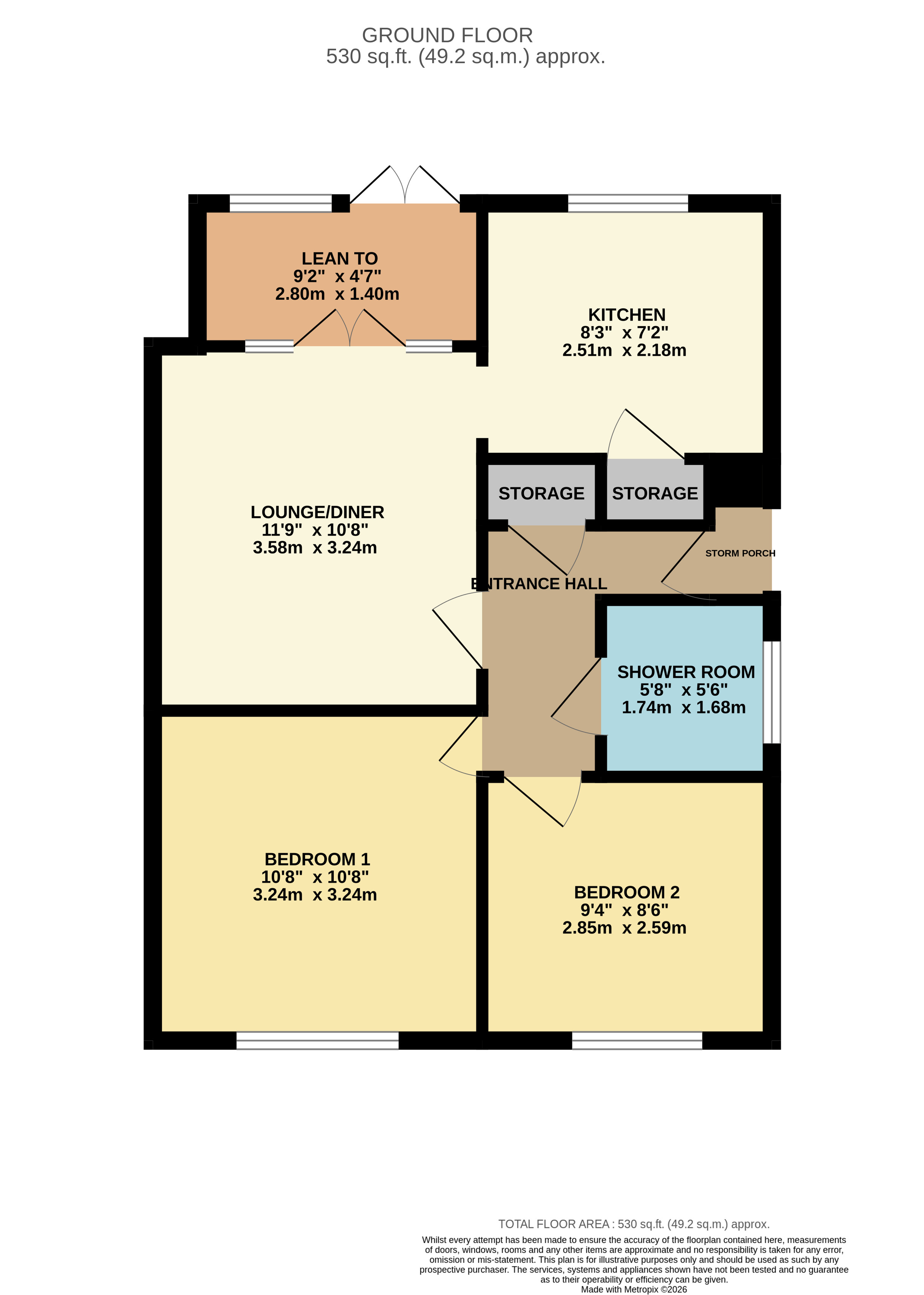 127, Roman Road, Bedfordshire floorplan