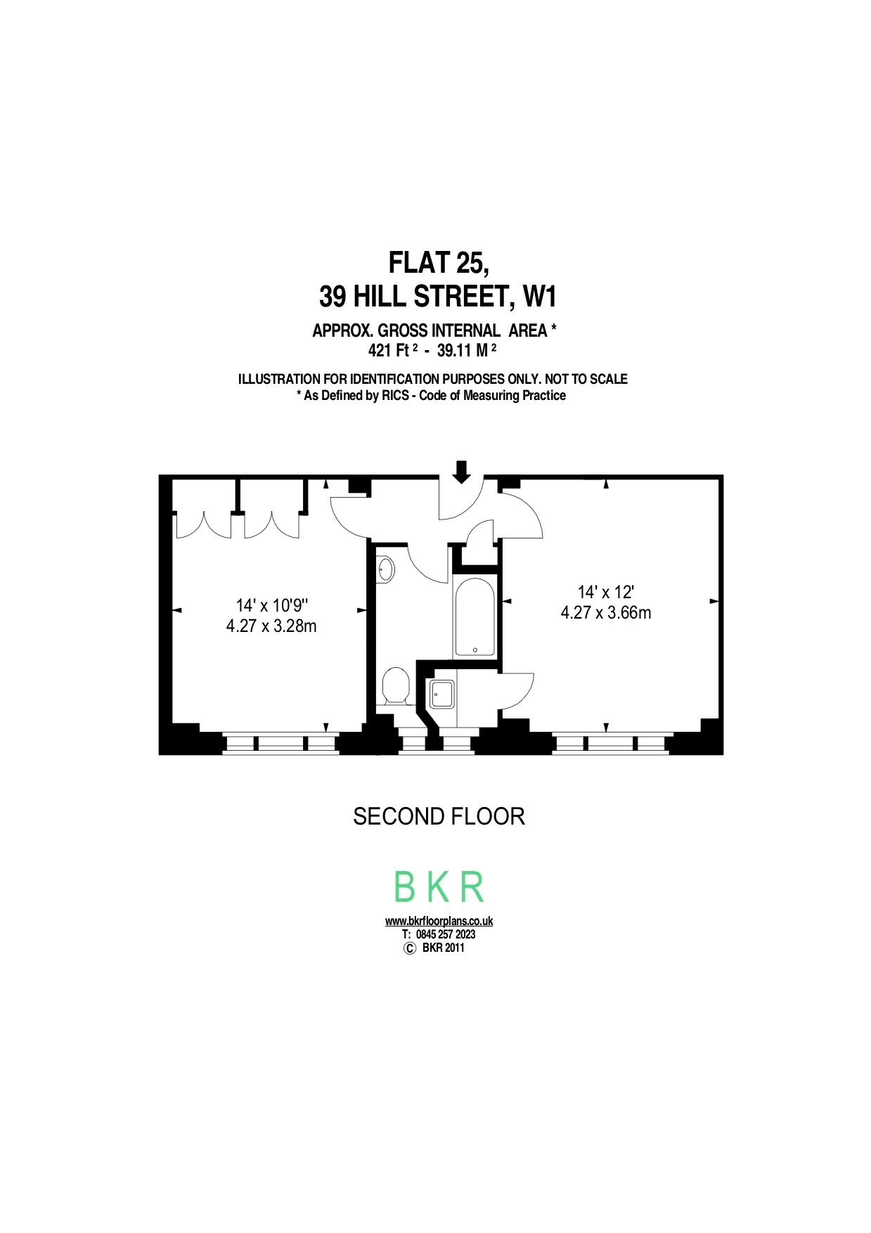 1 Bedrooms Flat to rent in Hill Street, London W1J