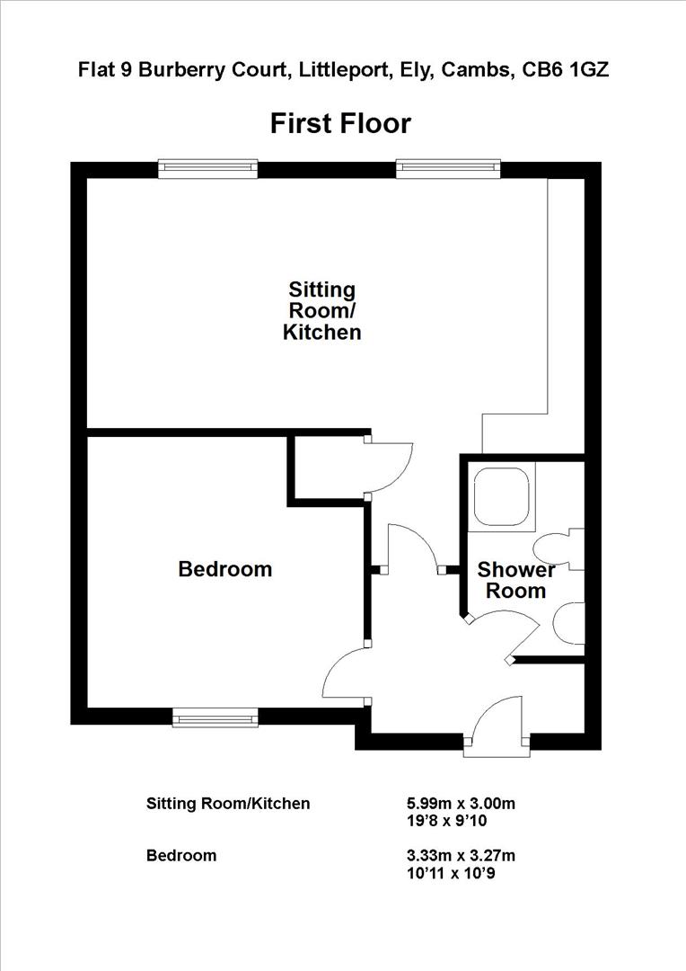 Burberry Court, Littleport, Ely CB6, 1 bedroom flat to rent 62787754