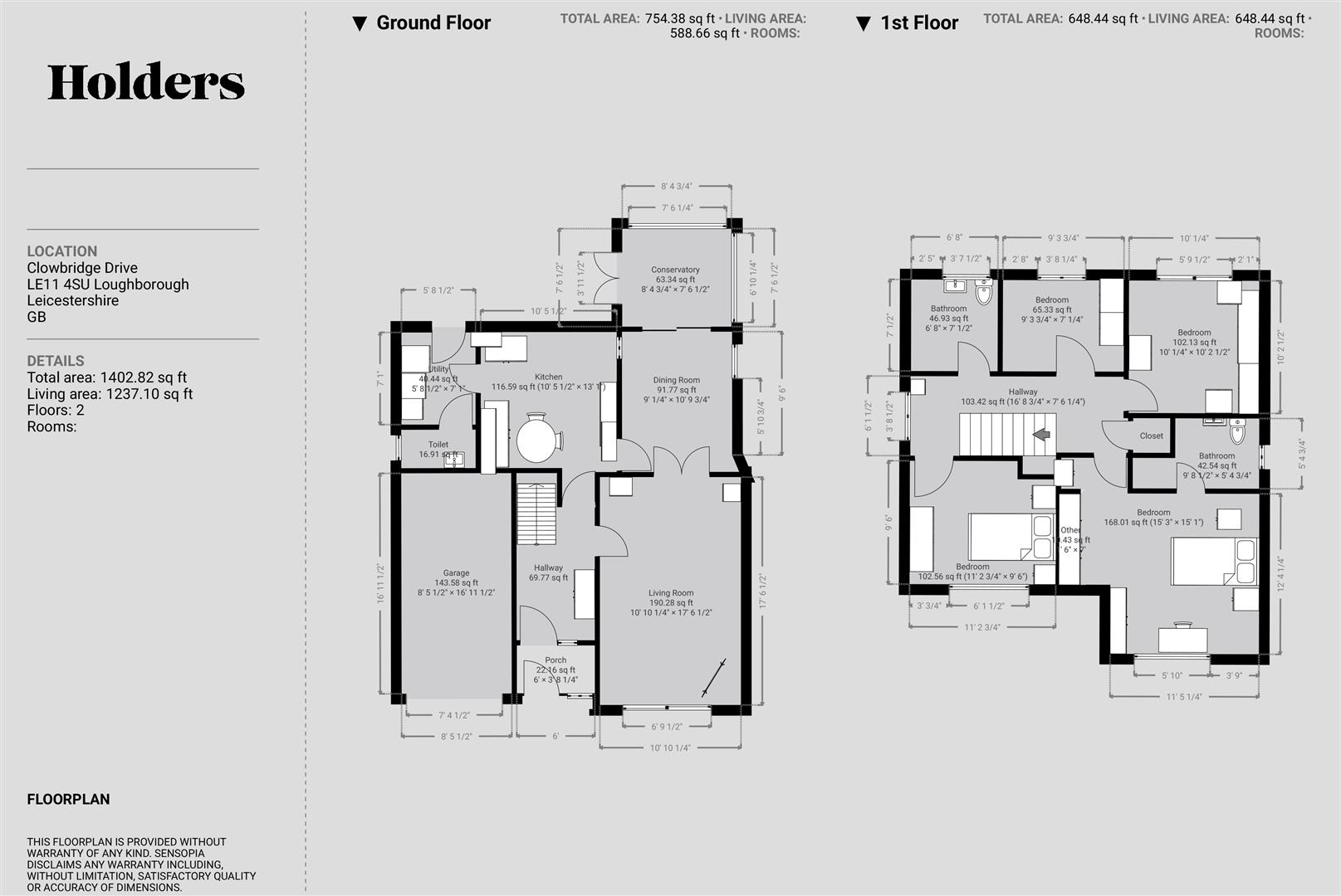 32, Clowbridge Drive, Loughborough floorplan