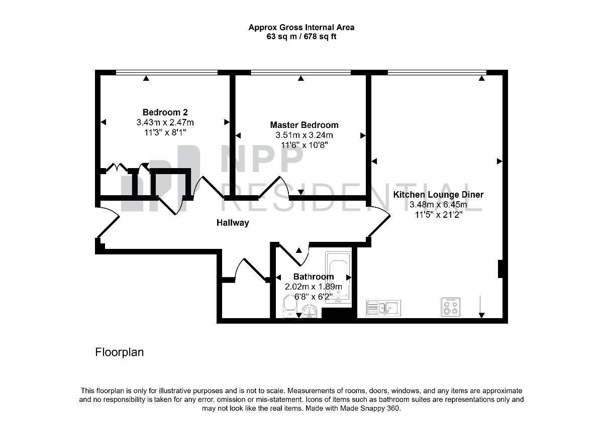 204, Langley Building, Manchester floorplan