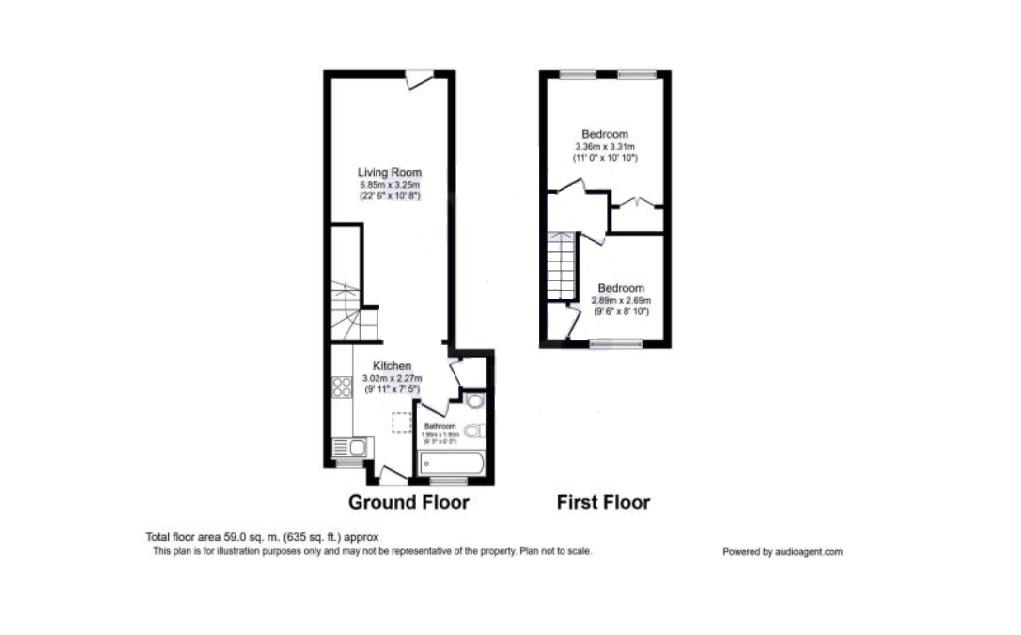 Hurst Lane, East Molesey KT8, 2 bedroom cottage to rent 64953137