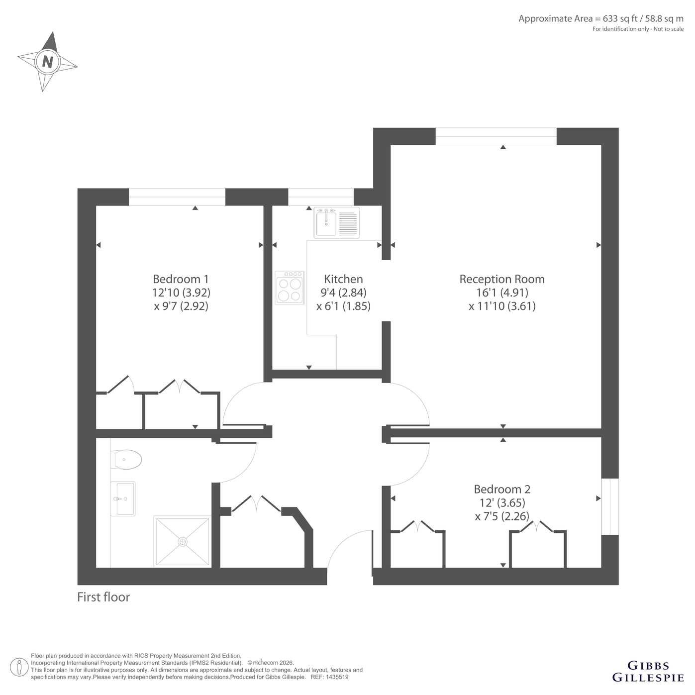 Flat 25, Hutchings Lodge,, High Street, Hertfordshire floorplan