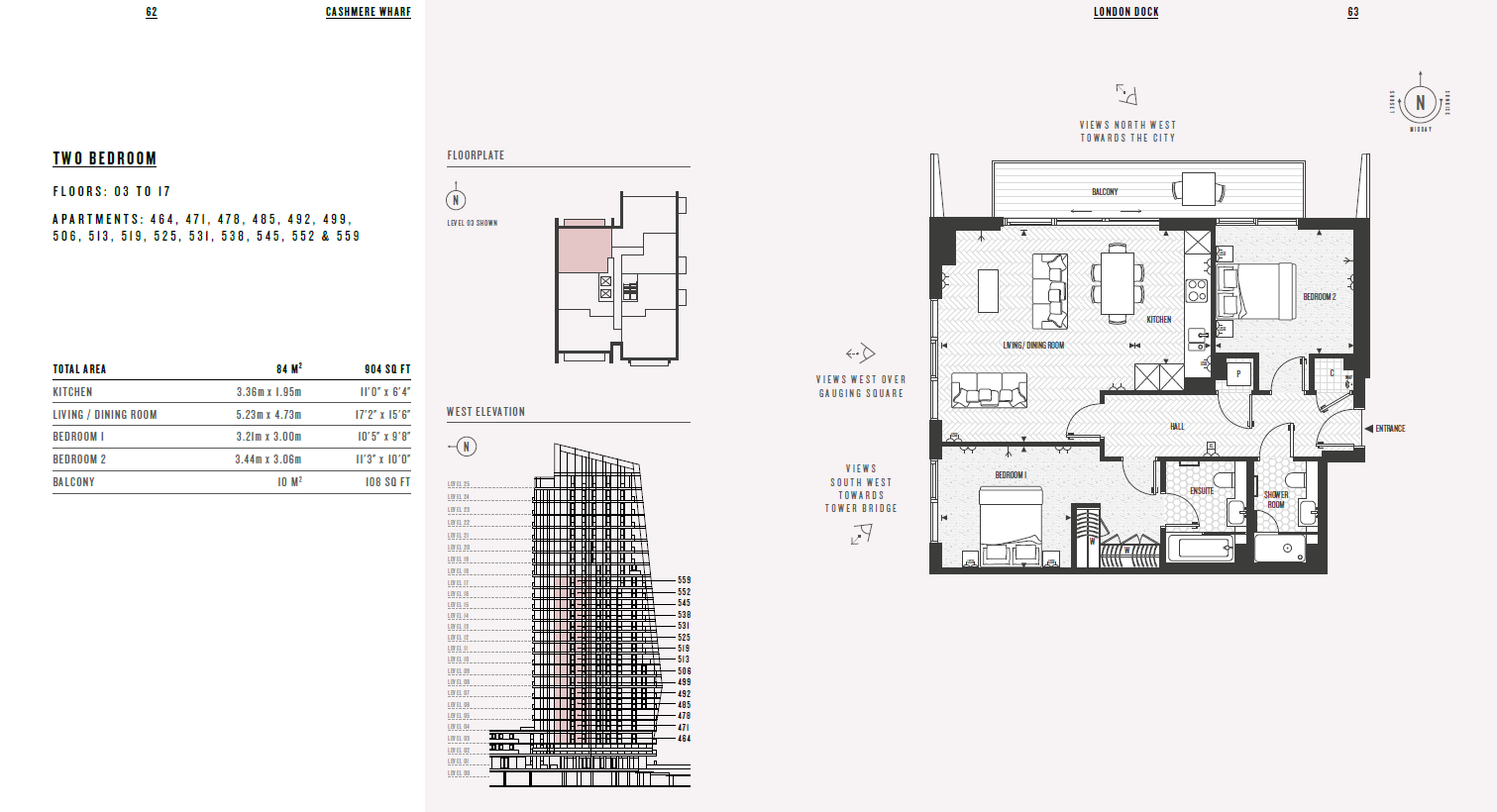 Flat 501, 501 23 Gauging Square, London floorplan