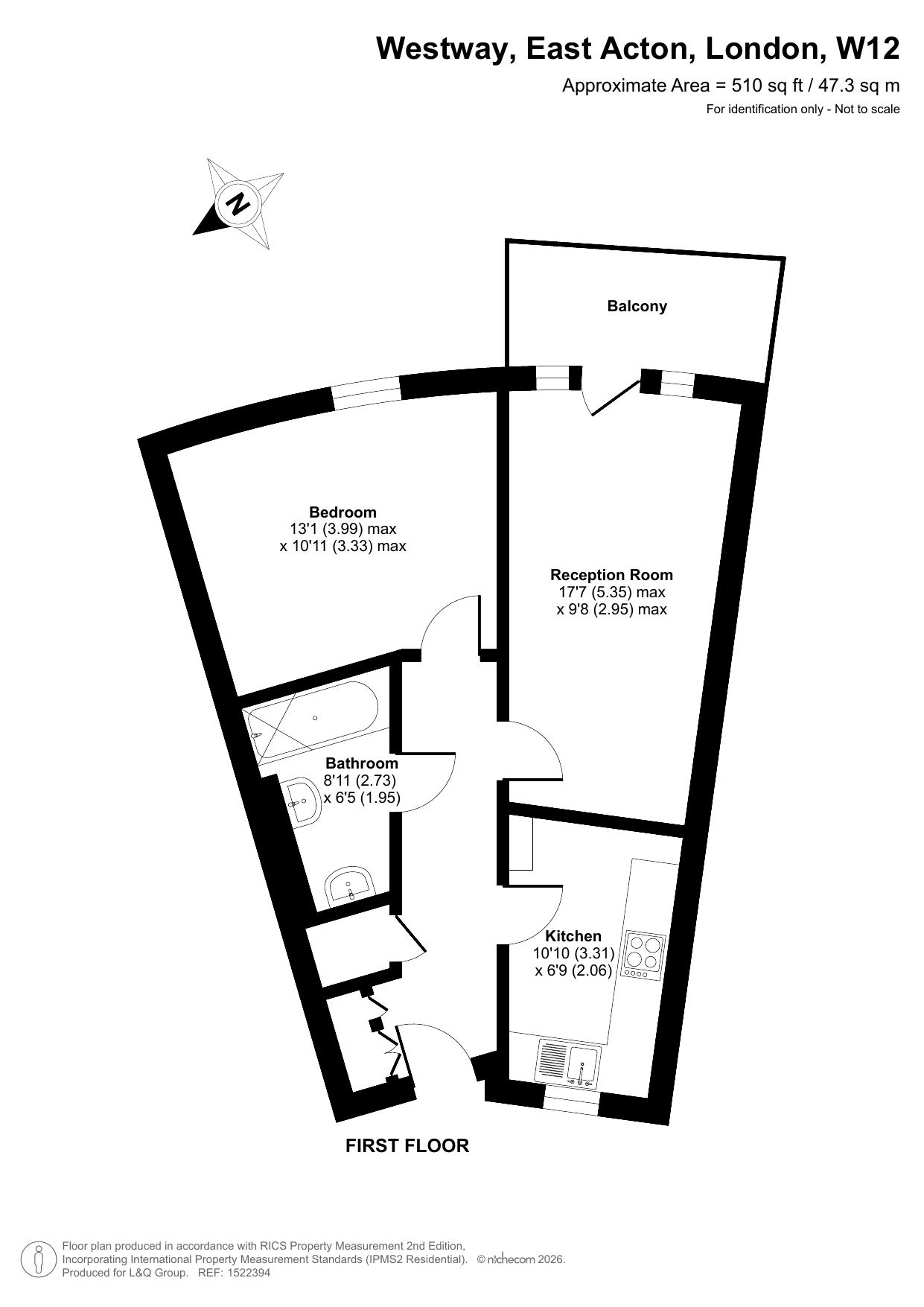 60 Westway, East Acton floorplan
