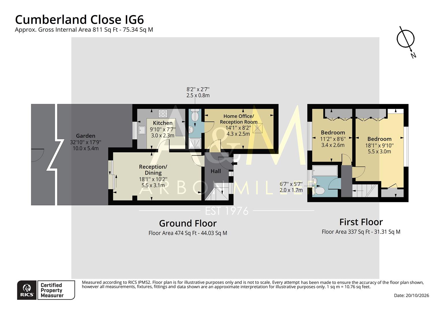 Cumberland Close, Barkingside floorplan