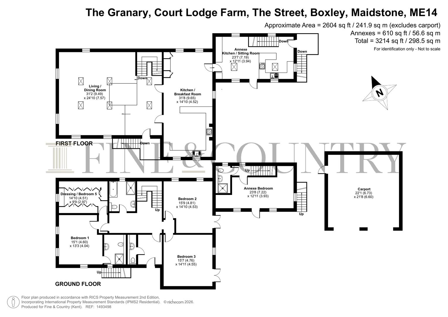 The Granary, Court Lodge Farm, The Street, Boxley floorplan
