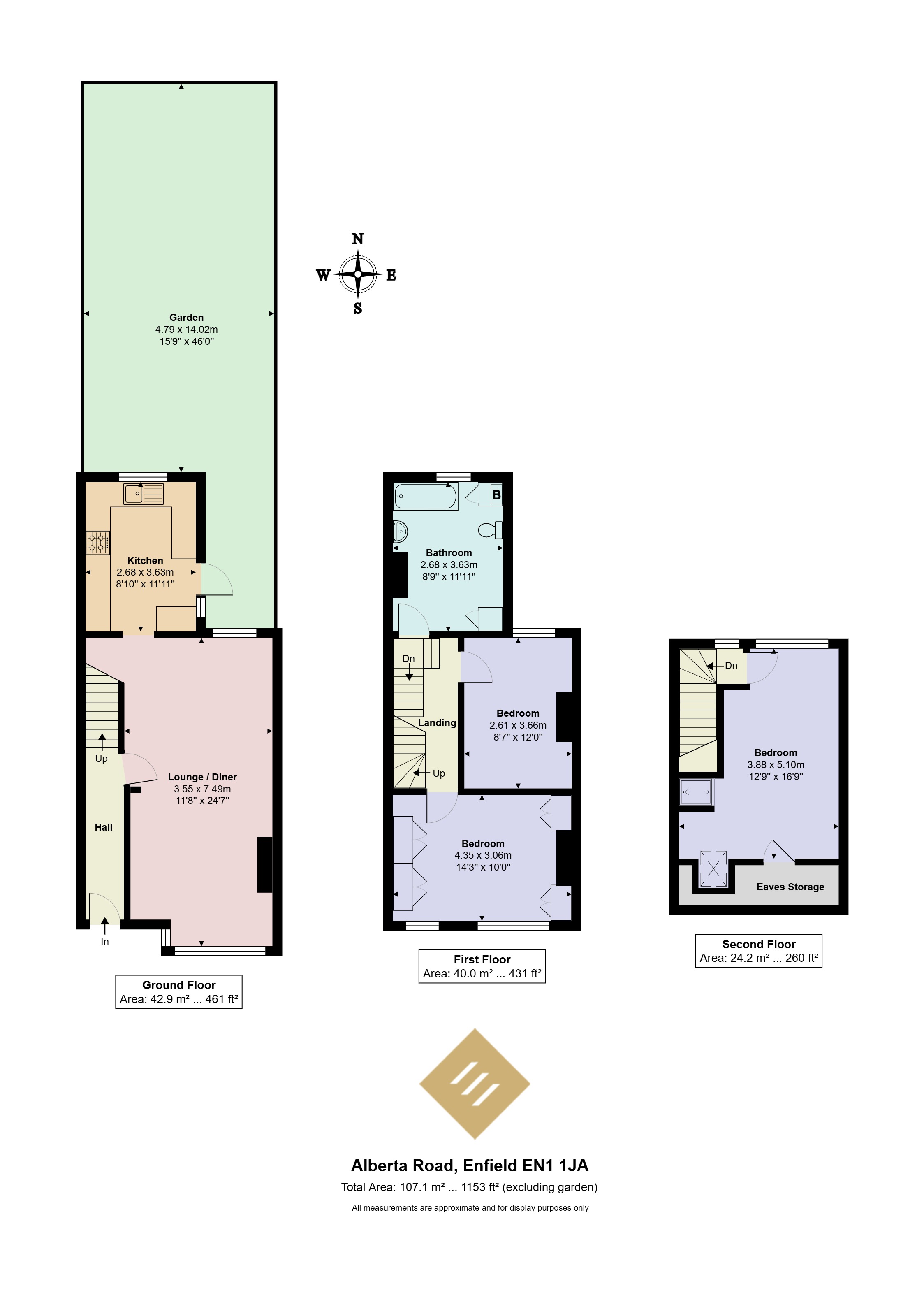 63, Alberta Road, London floorplan