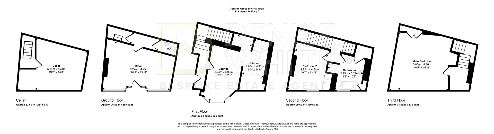 46, High Street, Buxton floorplan
