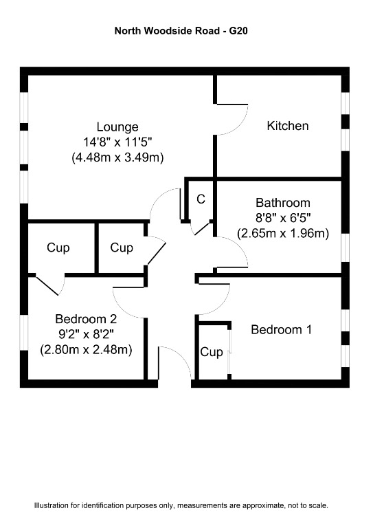 2 Bedrooms Flat for sale in North Woodside Road, North Woodside, Glasgow G20