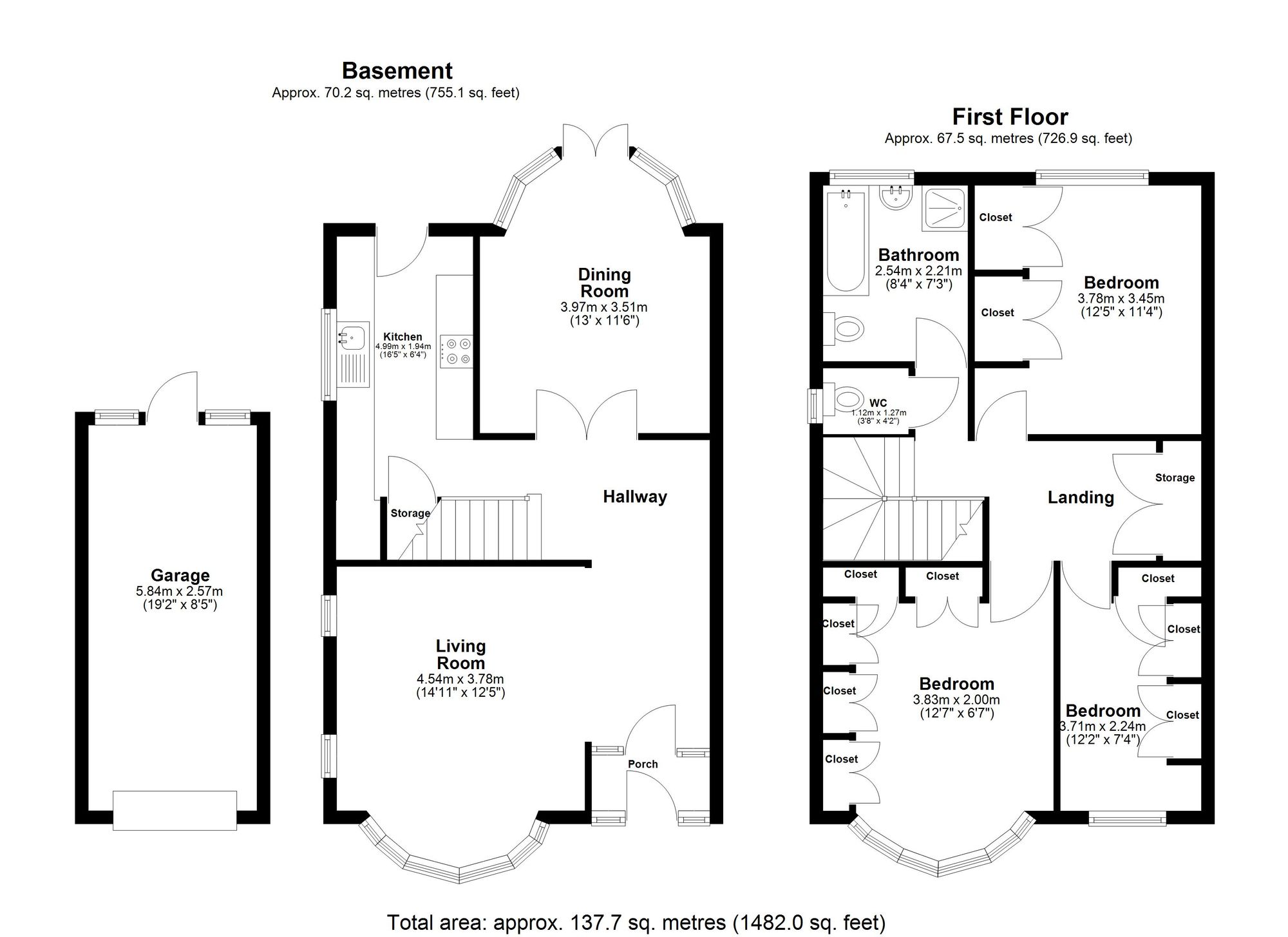 85 The Glade, Ilford floorplan