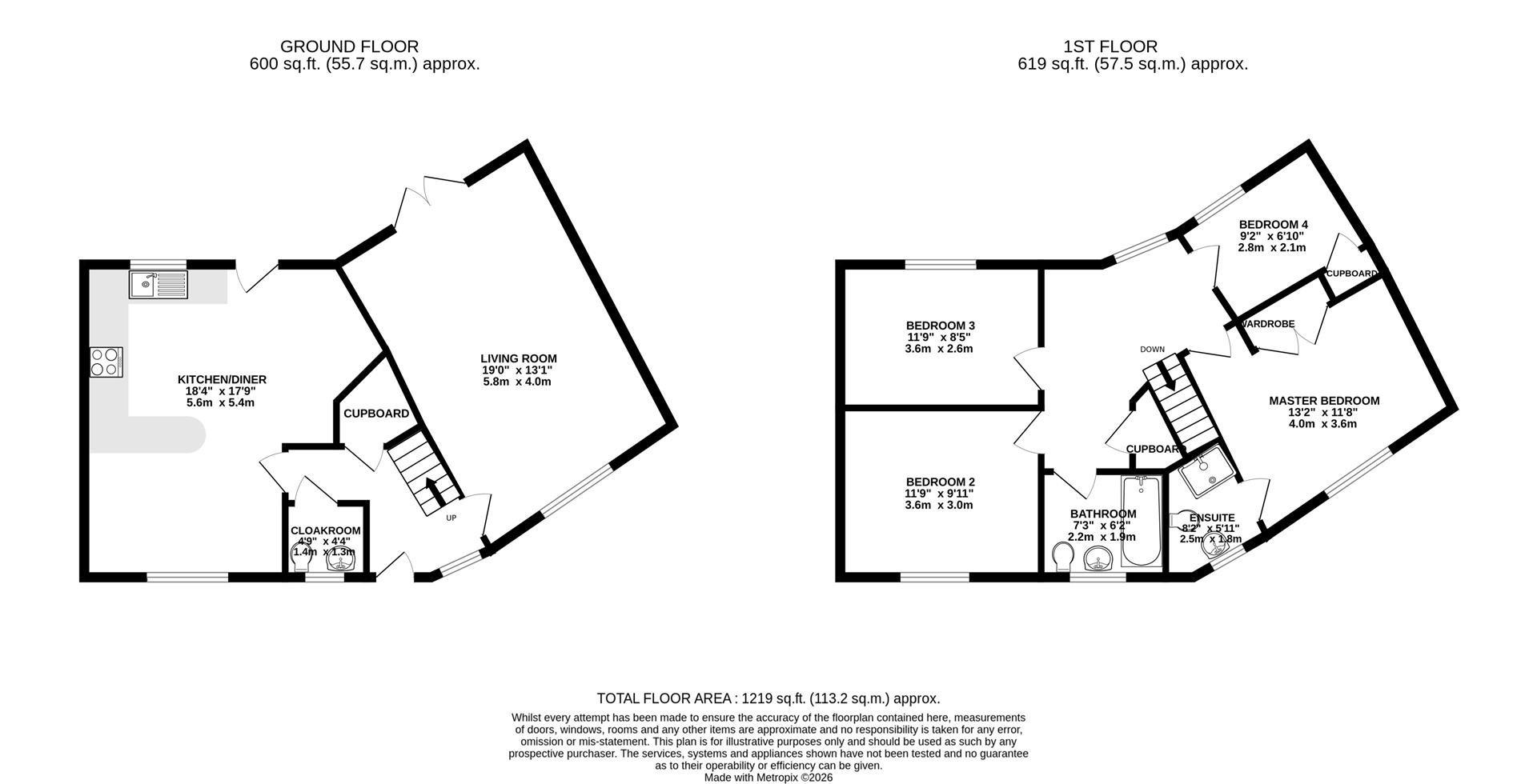 38, Orchard Way, Weymouth floorplan