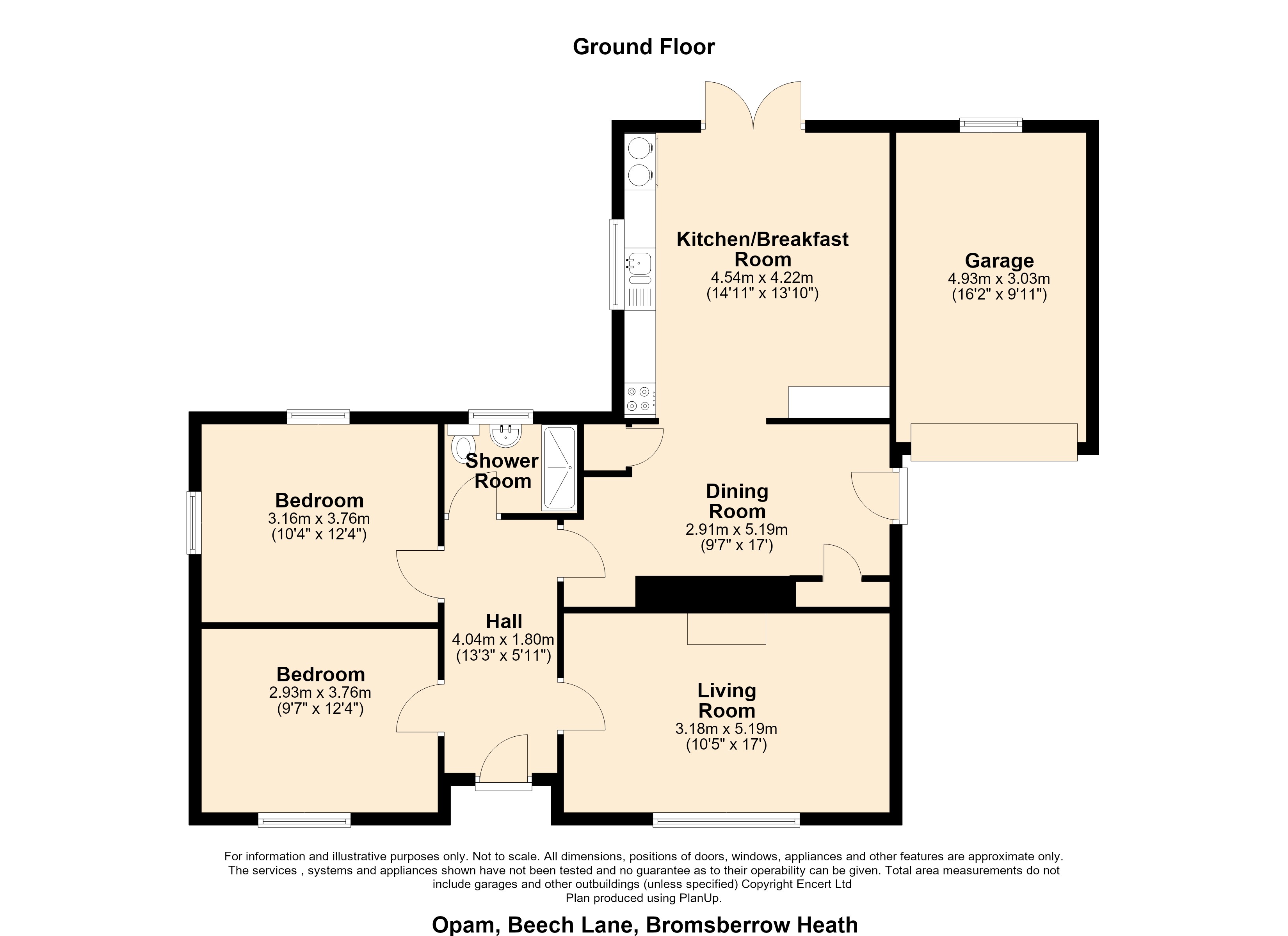 Opam,, Beach Lane, Ledbury floorplan