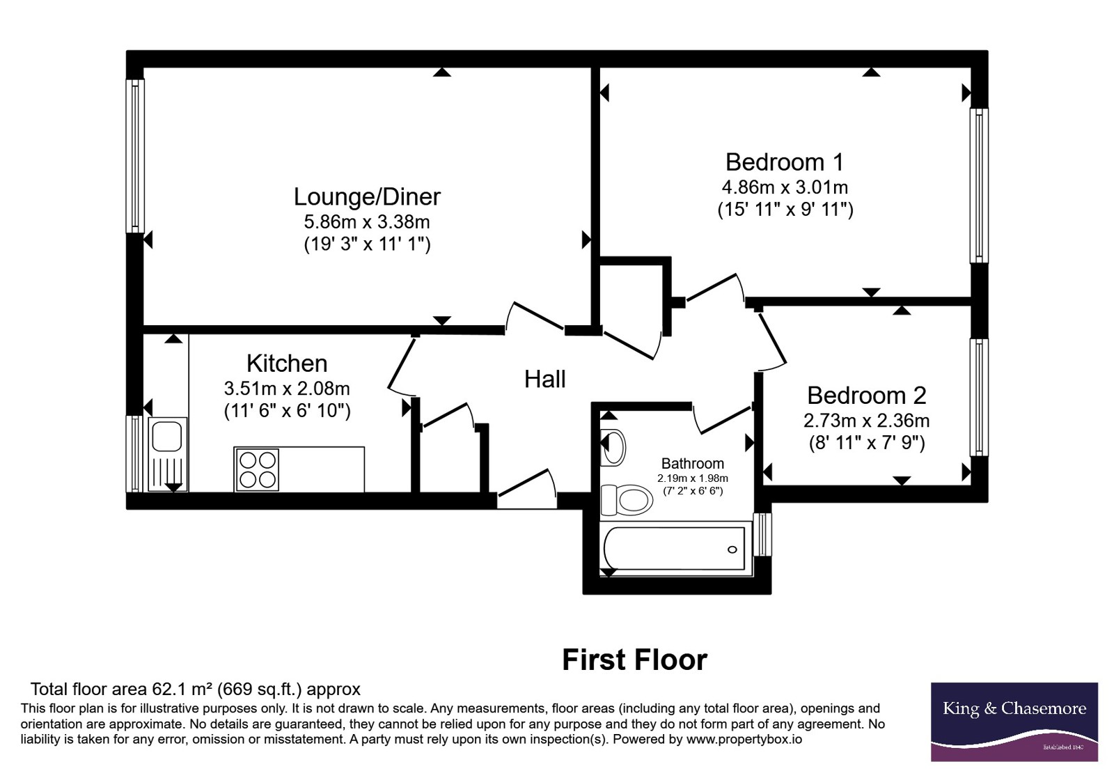 Flat 17, Helicon House,, Oak Road, West Sussex floorplan