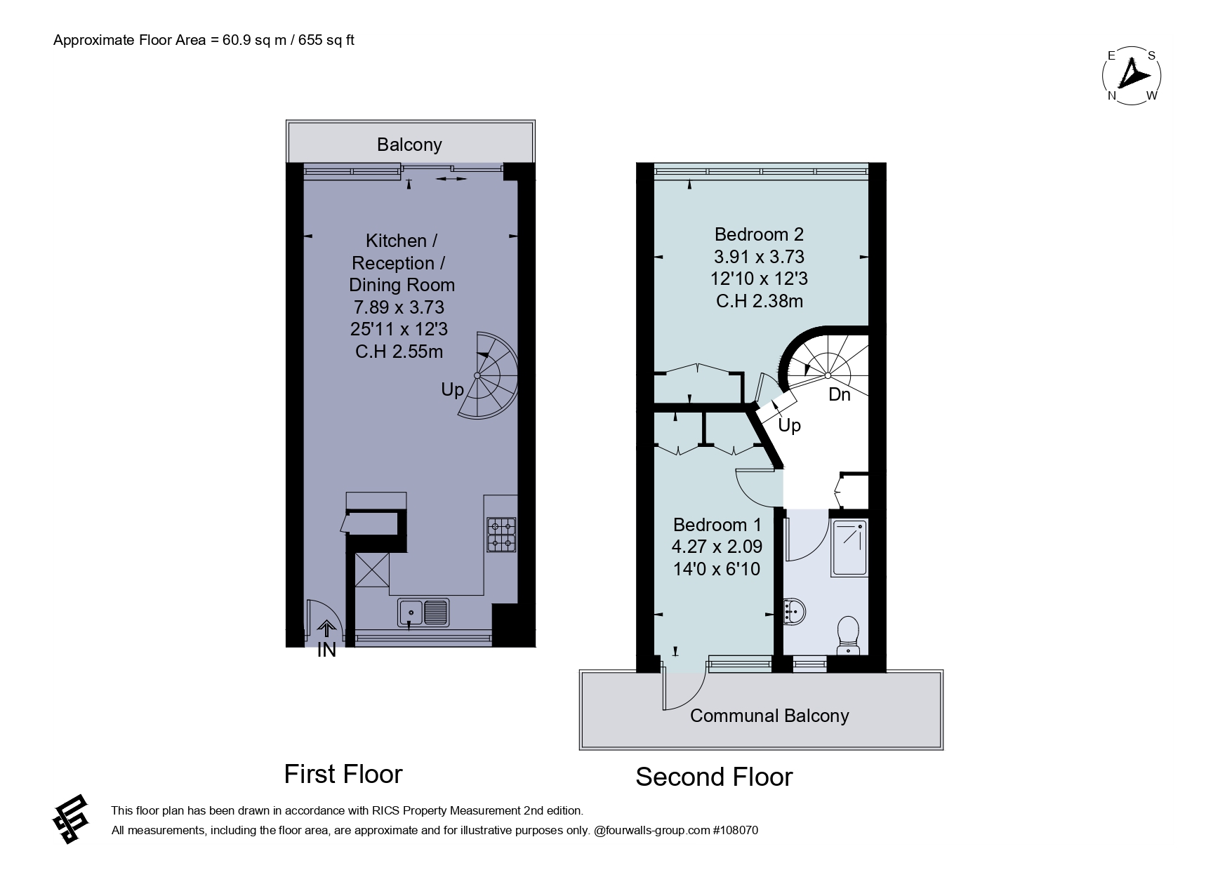 Flat 13,, West London Studios, Fulham floorplan