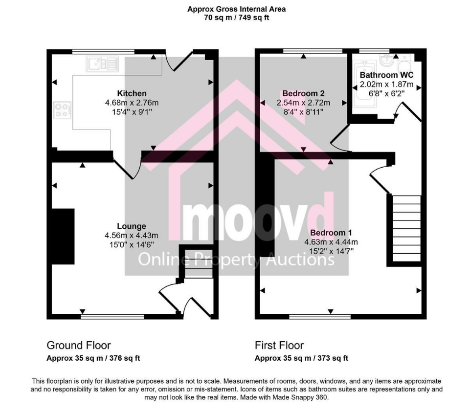 56, West Street, Grange Villa floorplan