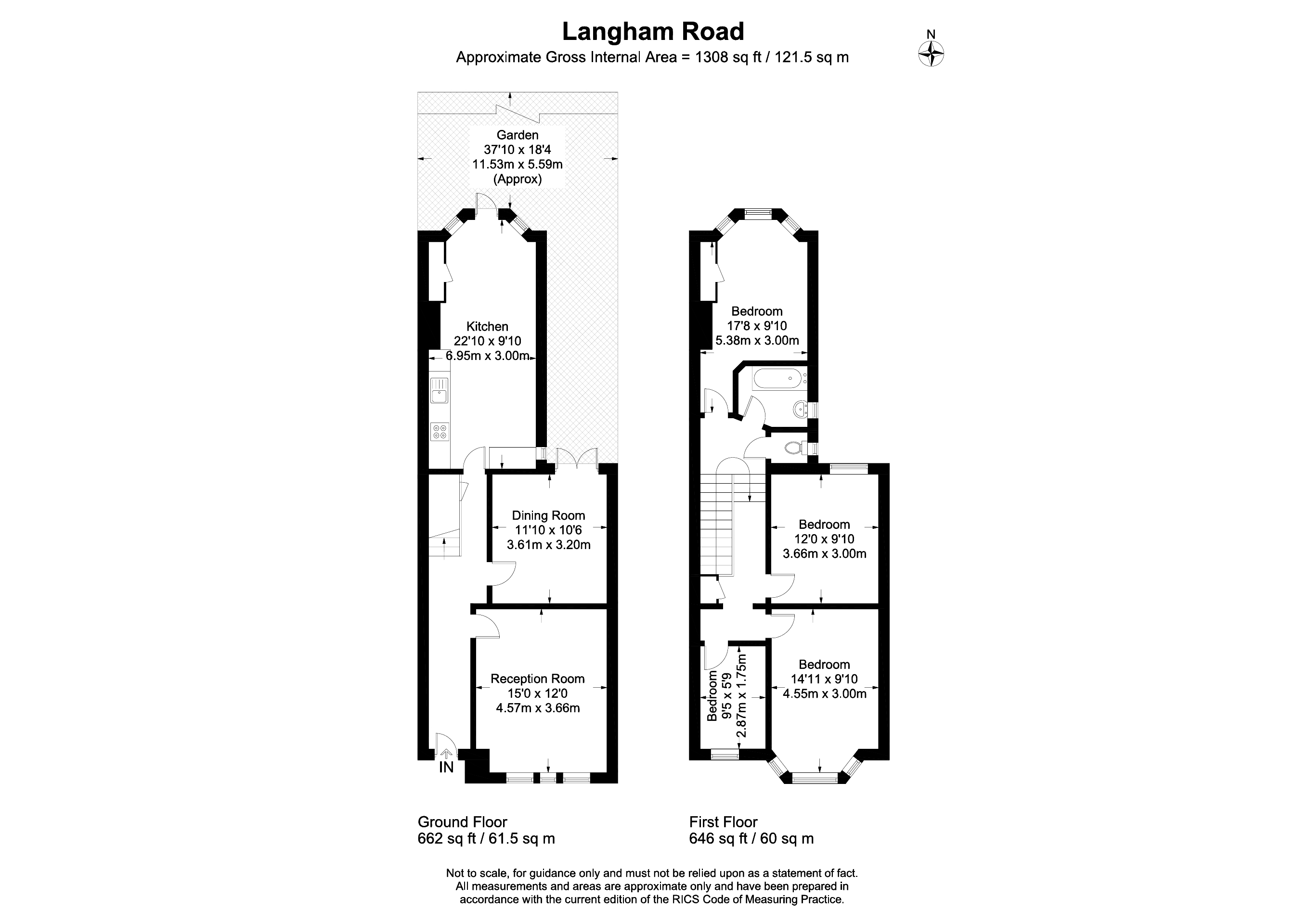 4 Bedrooms Terraced house to rent in Langham Road, London N15