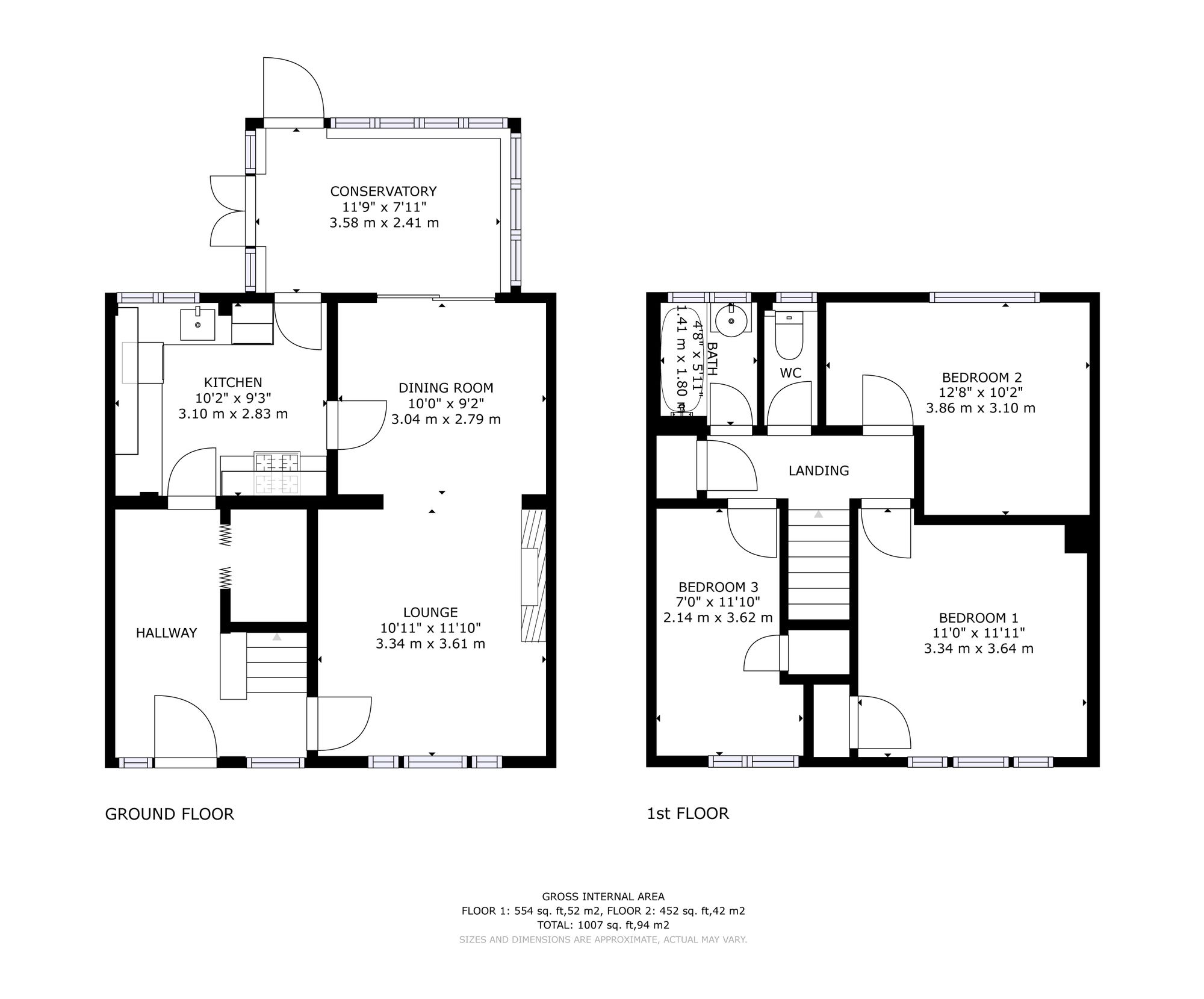 Ashdown Drive, Crawley RH10, 3 bedroom terraced house for sale