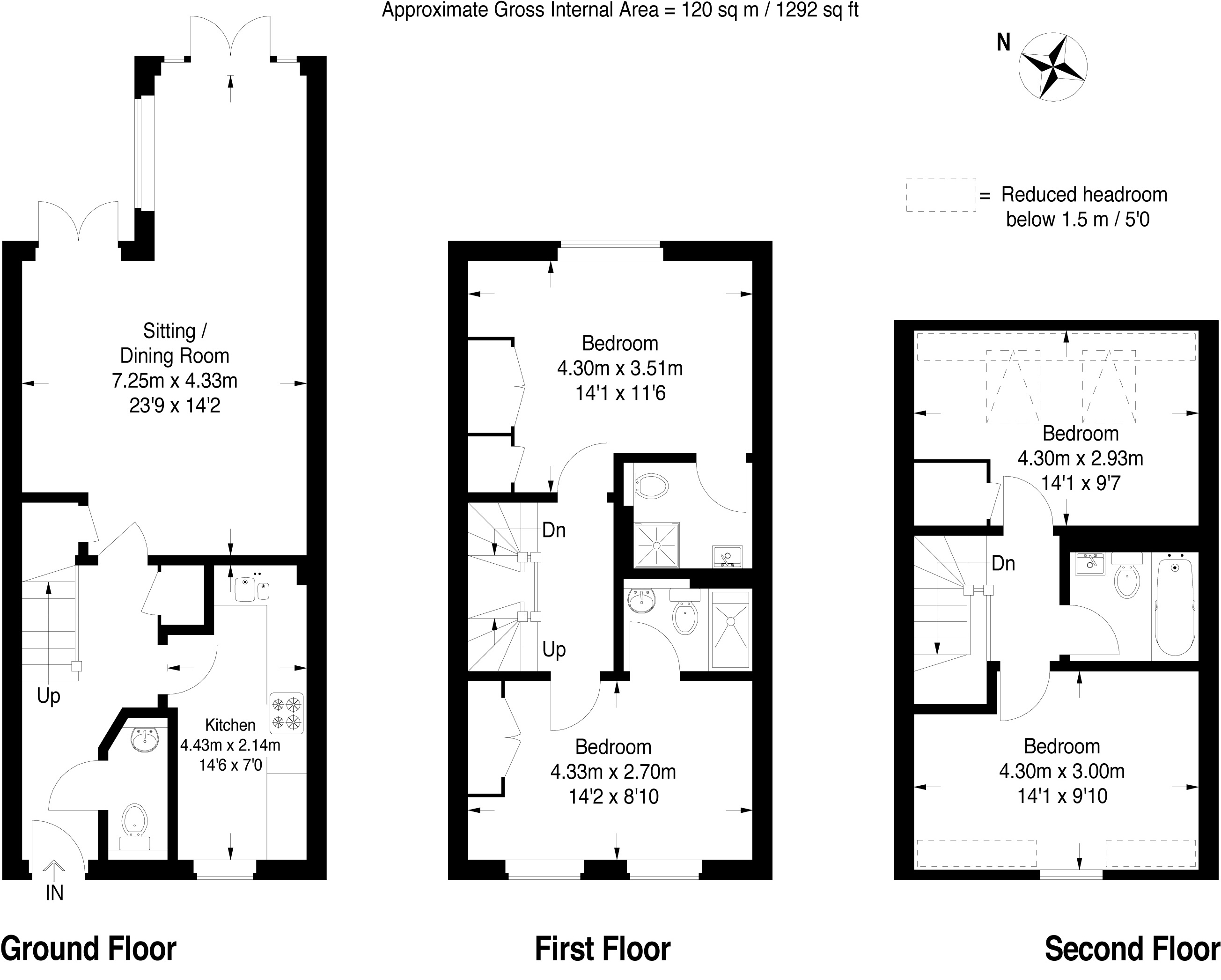 93, Langley Park Road, Sutton floorplan