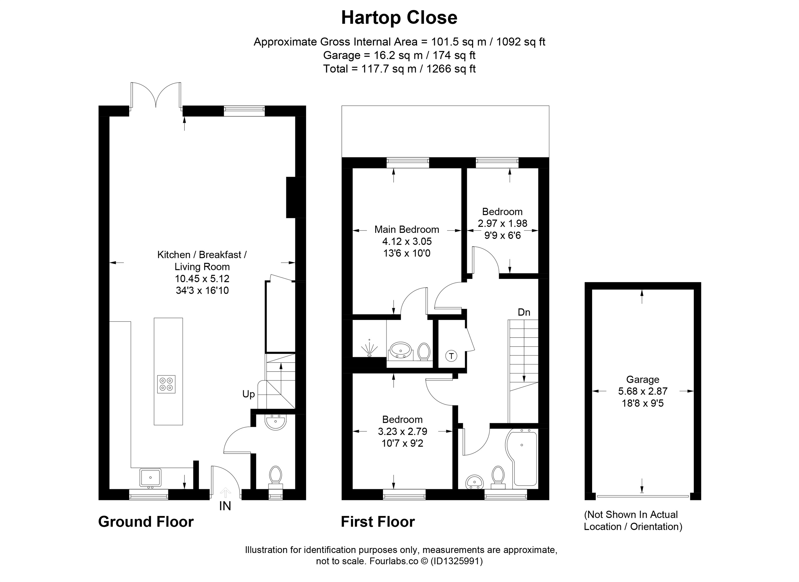 3, Hartop Close, Leighton Buzzard floorplan