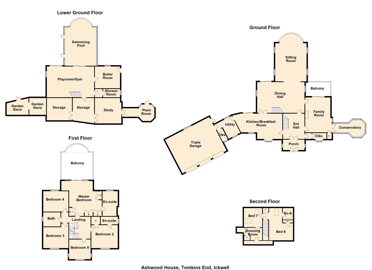 7 Bedrooms Detached house for sale in Ashwood House, 1 Tompions End, Ickwell SG18