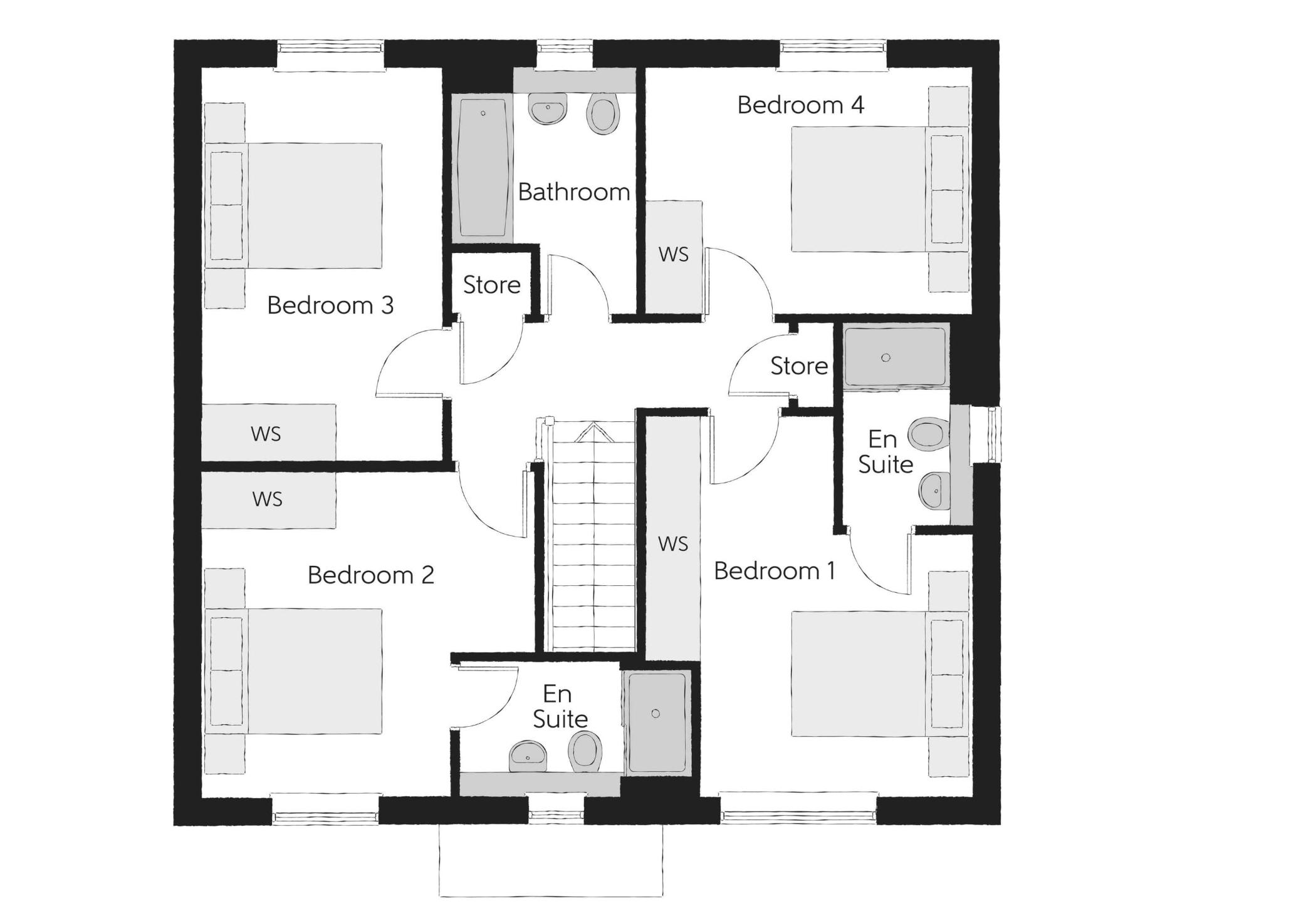 The Goldsmith - Plot 43, Braunston Road, Oakham floorplan