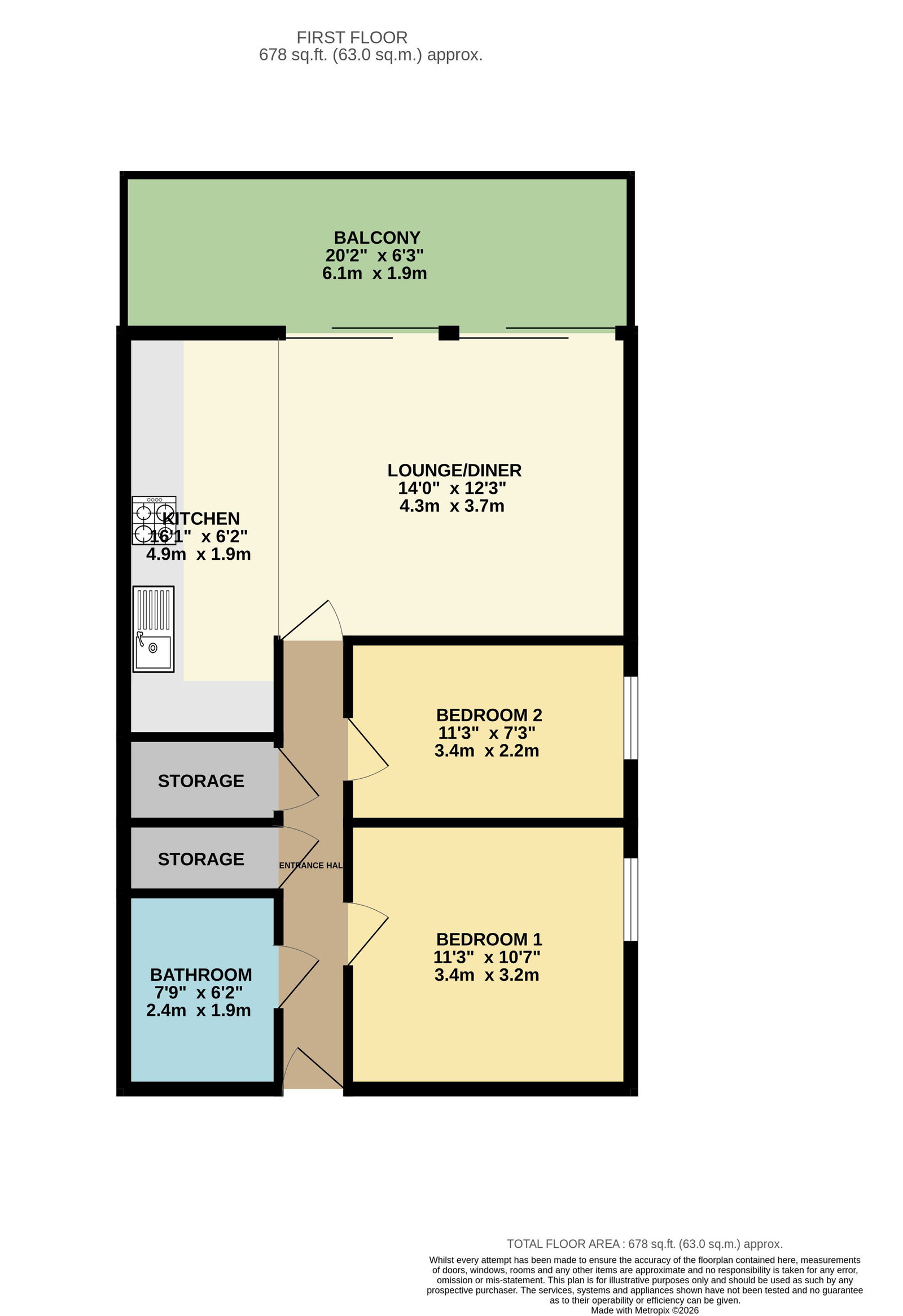 Highland House, 327,Flat 5, Barrosa Way, Milton Keynes floorplan