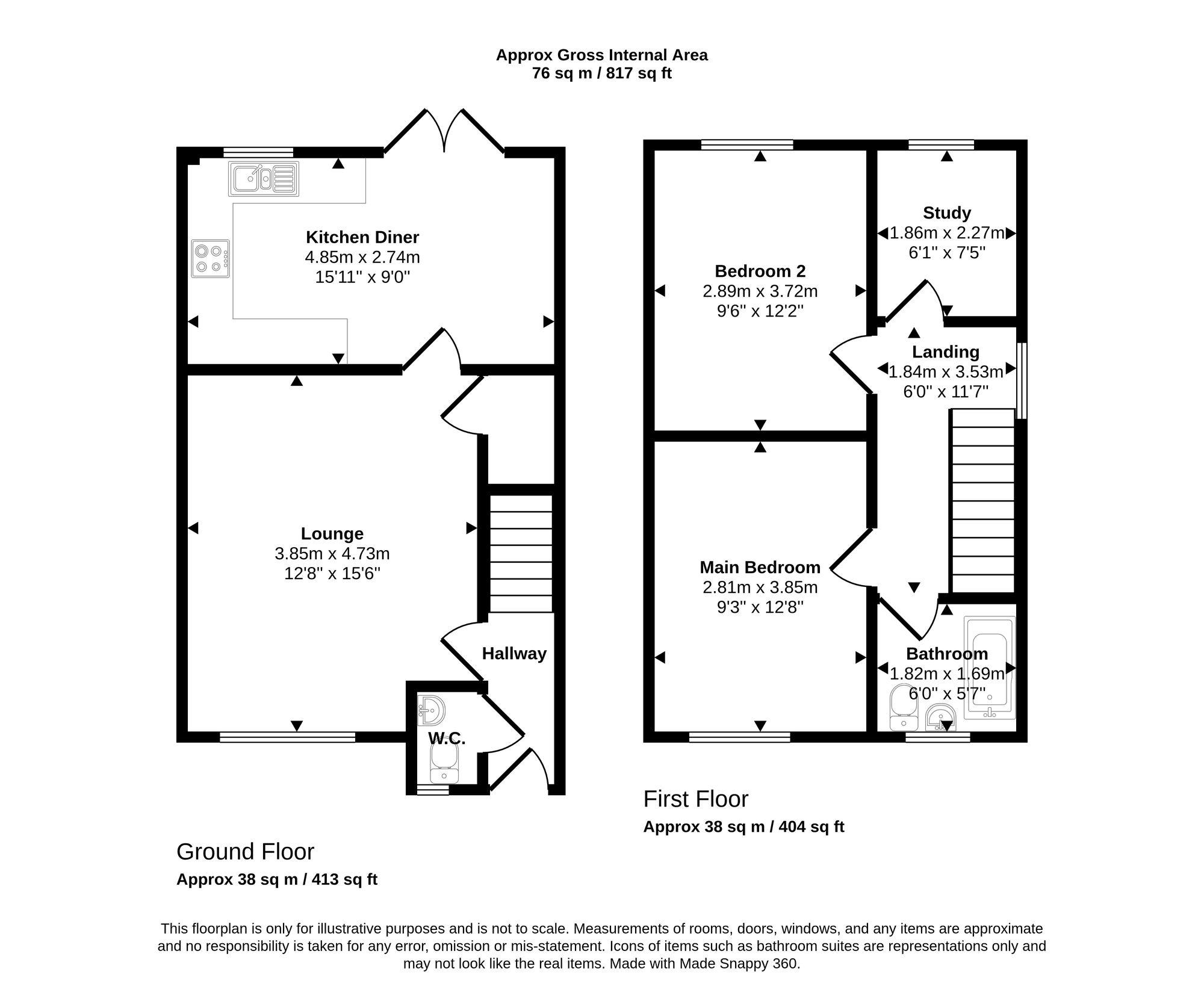 98a Highfield Grange Avenue, Wigan floorplan