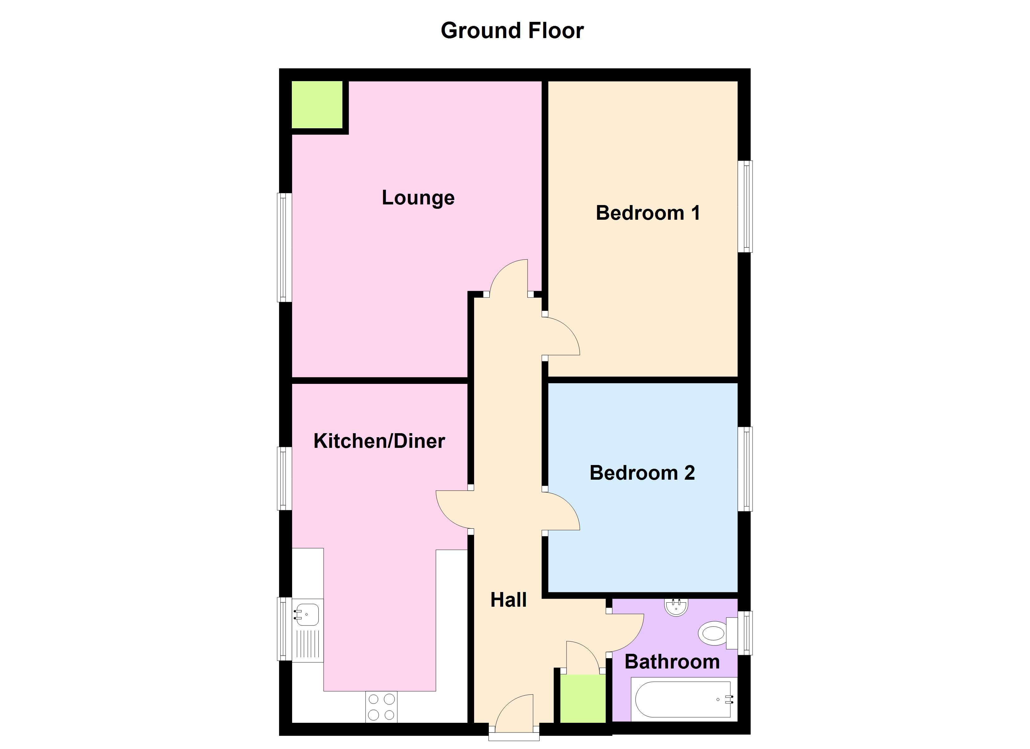 2 Bedrooms Flat to rent in Castle Lodge Court, Rothwell, Leeds LS26