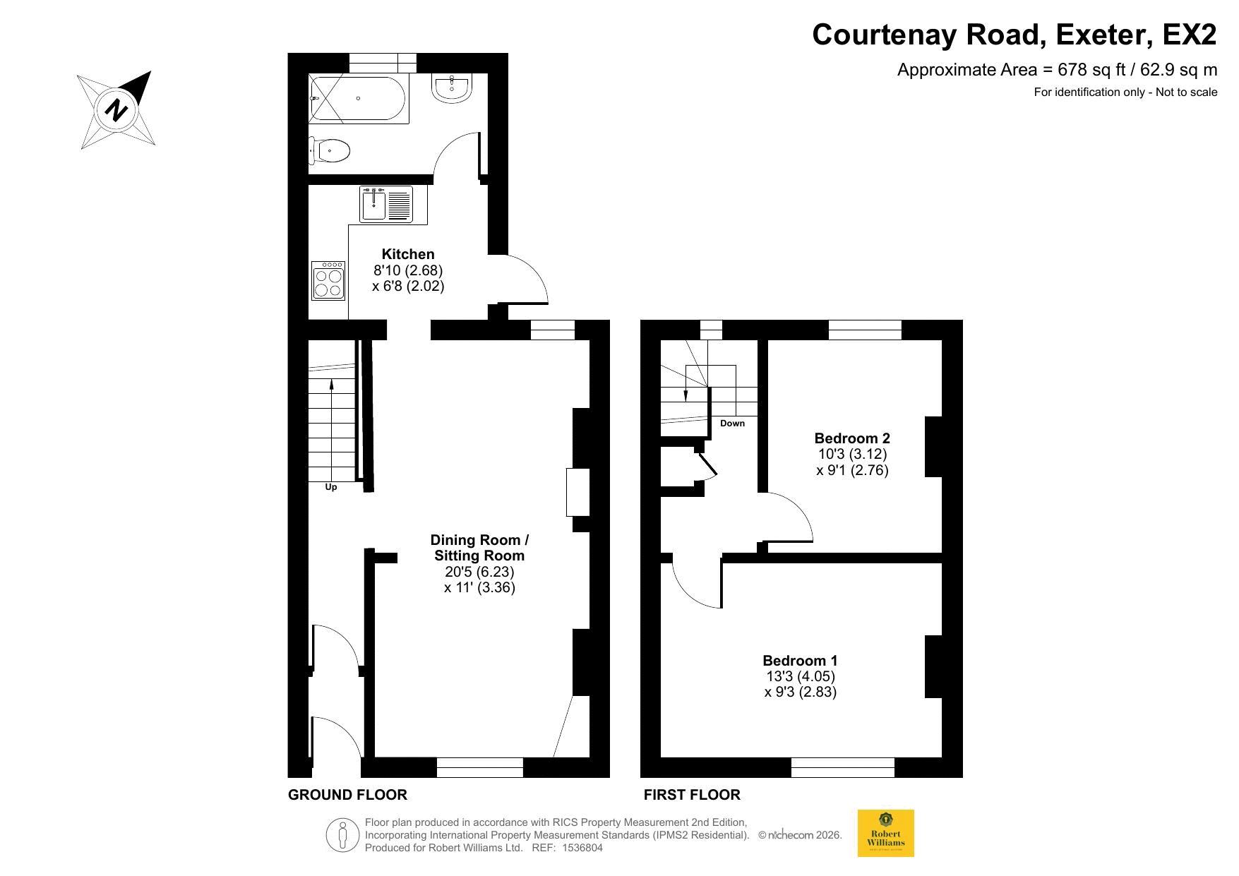 Courtenay Road, Exeter floorplan