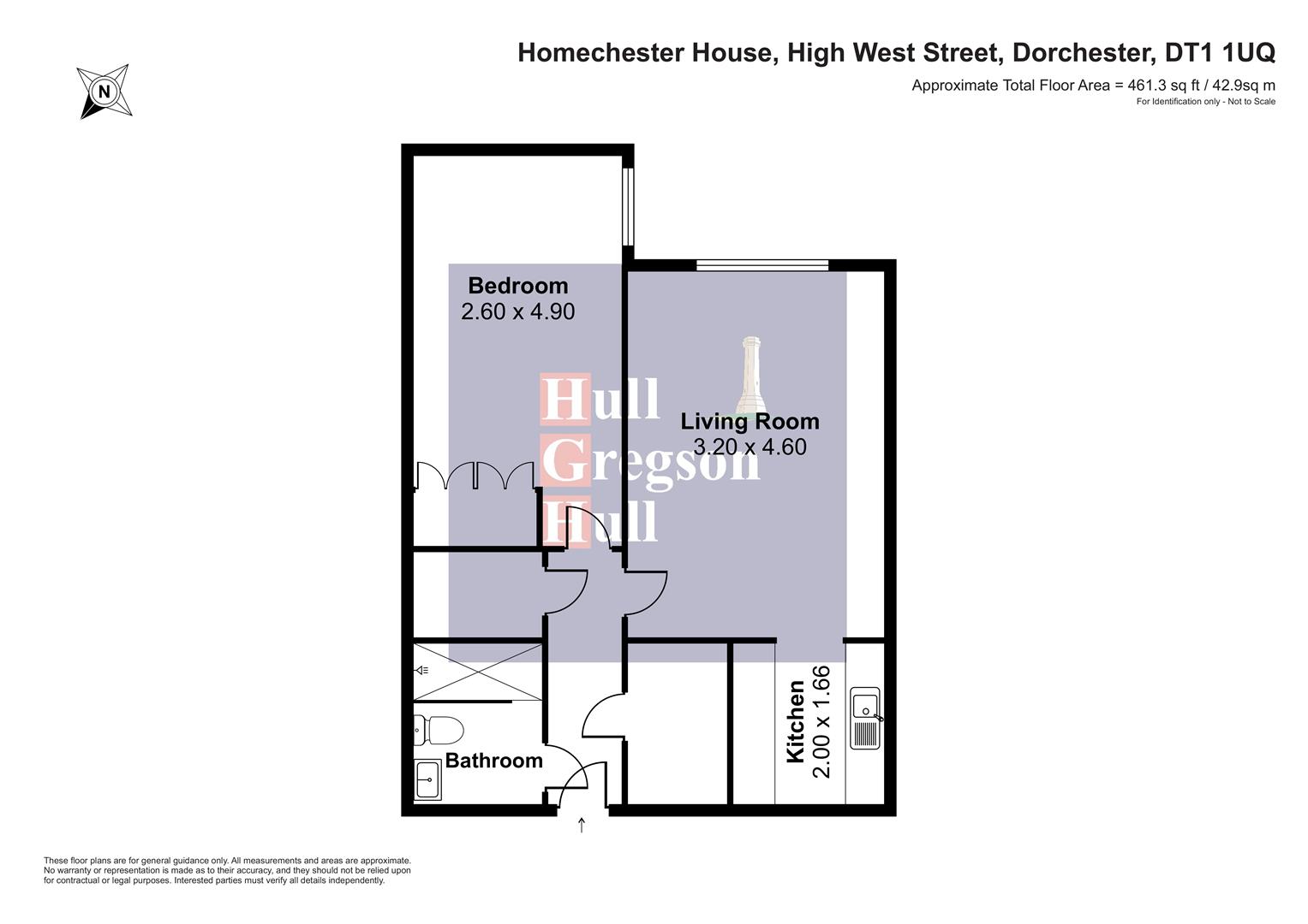 Flat 40, Homechester House, High West Street, Dorchester floorplan