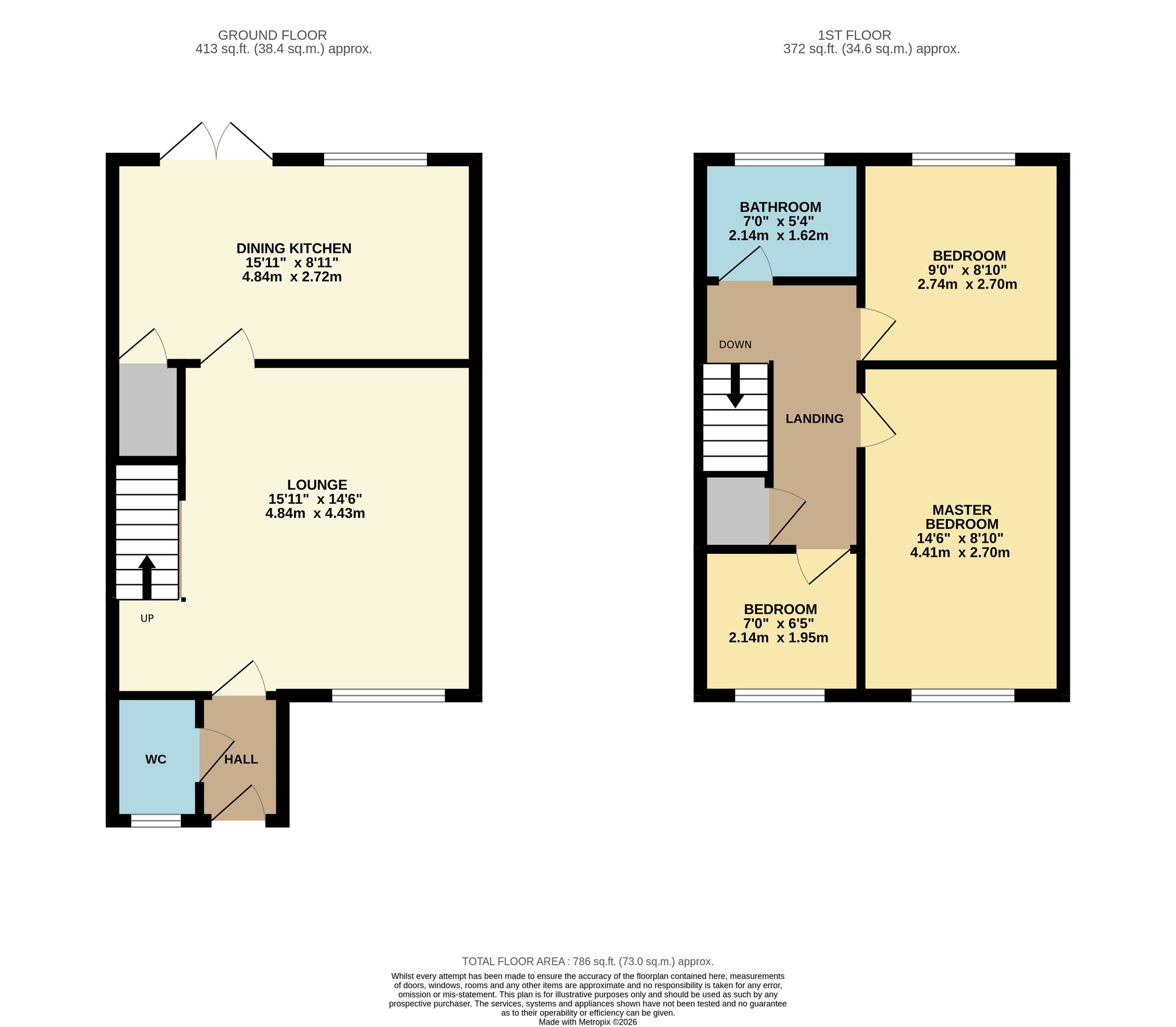 12 Millcrest Close, Manchester floorplan