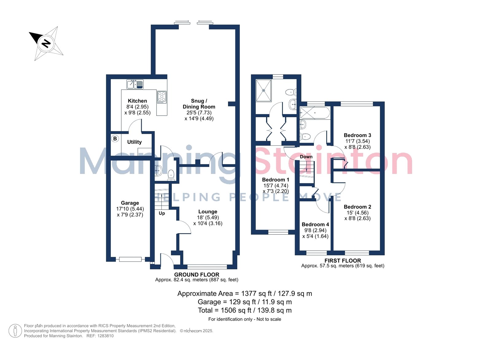 23, Kirklees Close, Pudsey floorplan