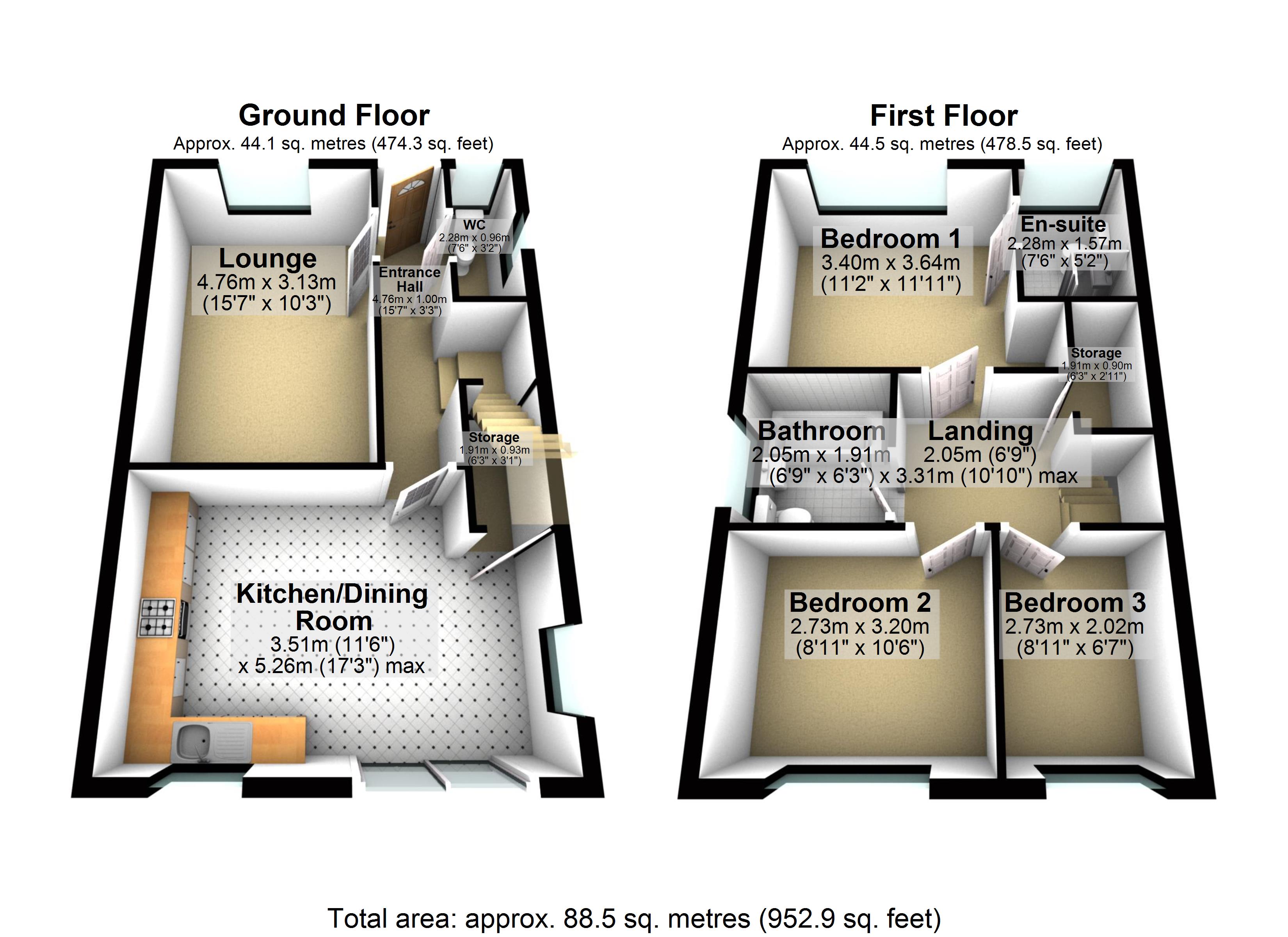 141, Heritage Road, Castle Donington floorplan