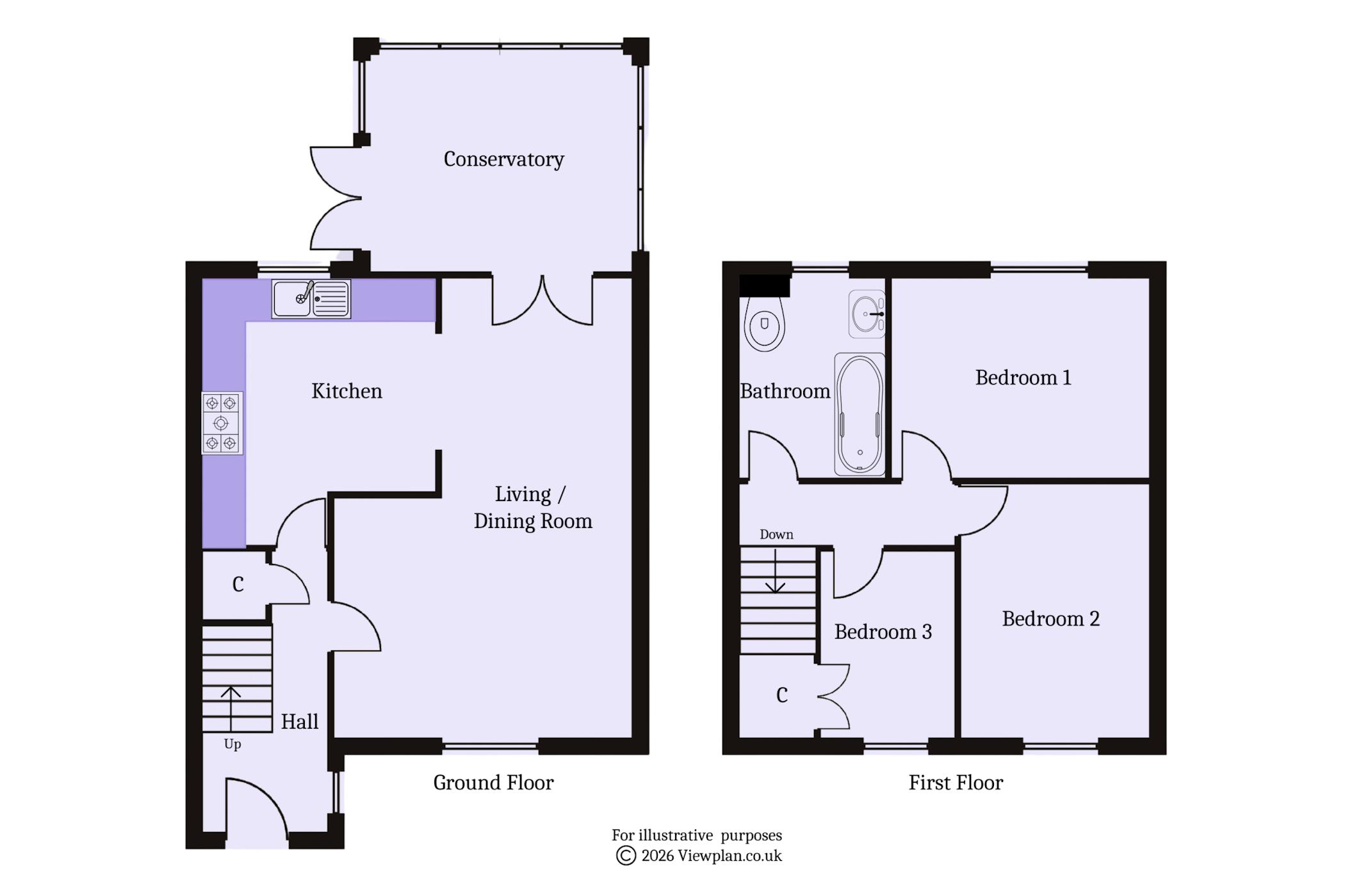 4, Bittern Way, Penarth floorplan