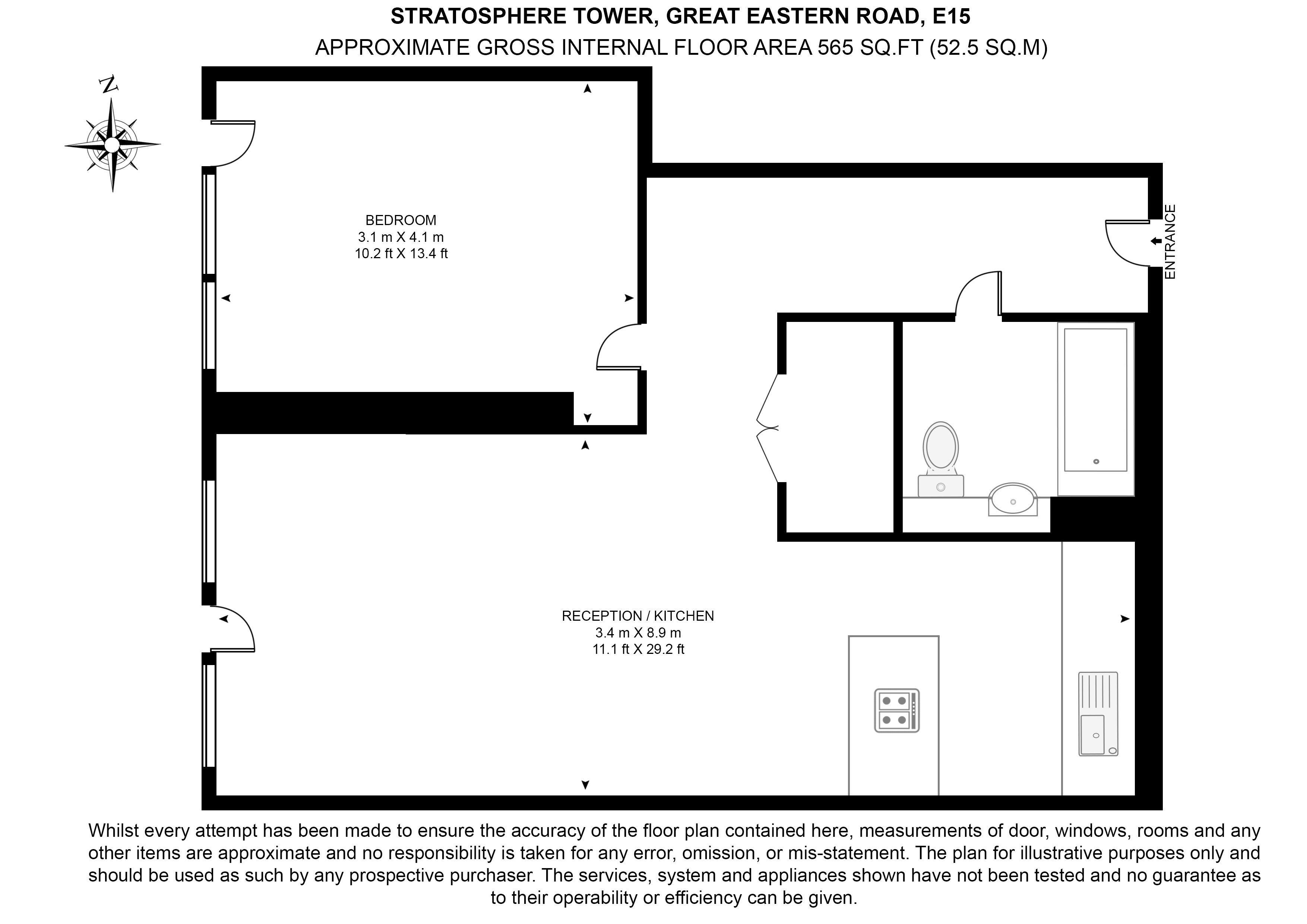 Stratosphere Tower, Great Eastern Road, London floorplan