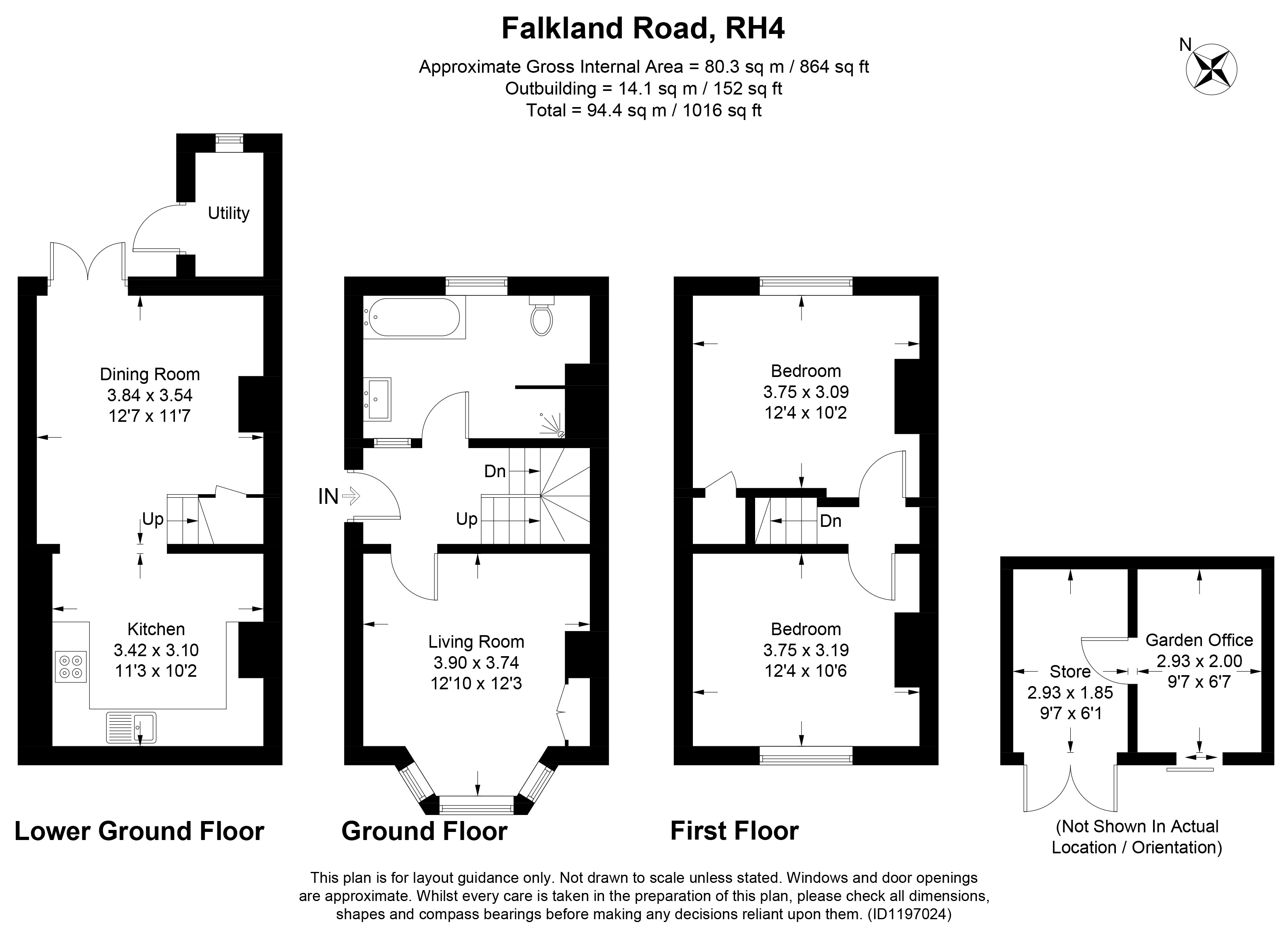 8, Falkland Road, Dorking floorplan