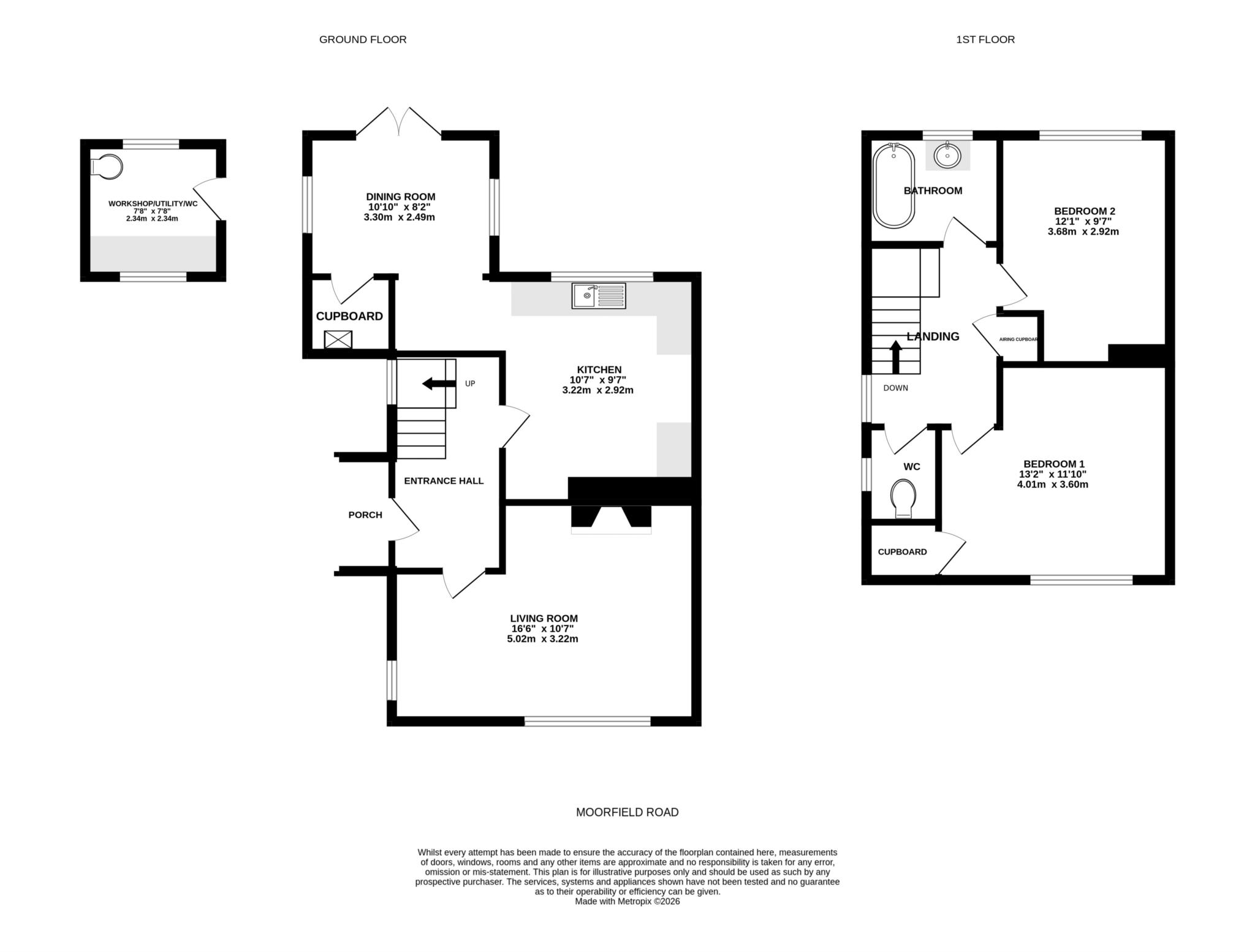 106, Moorfield Road, Exmouth floorplan