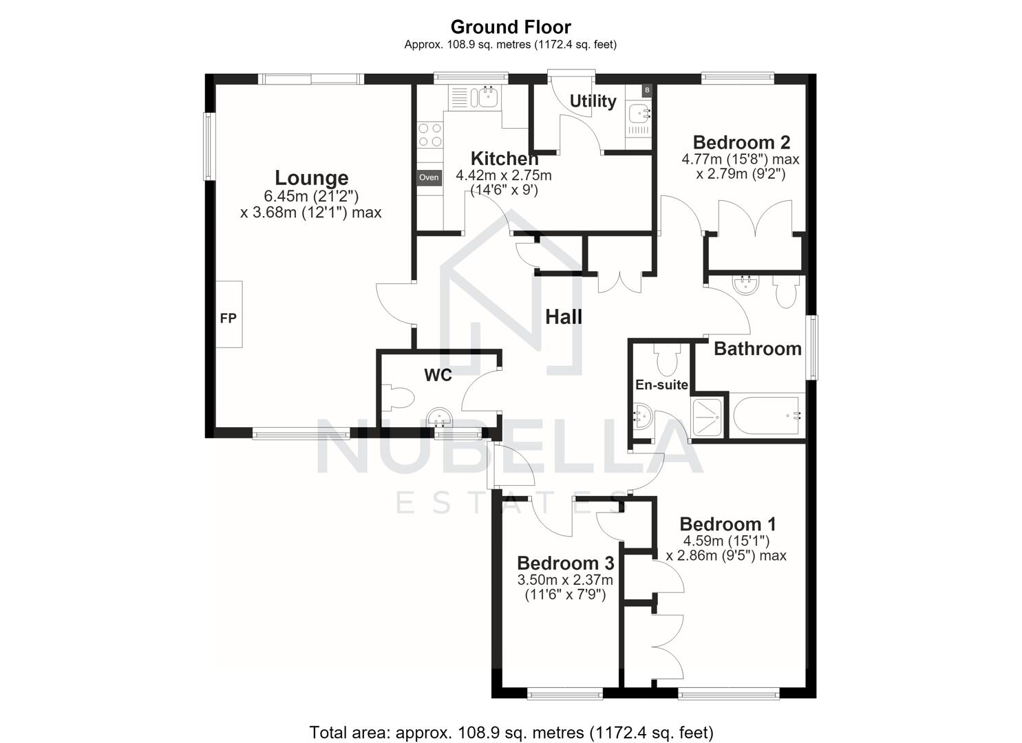 6, Swallowfields, Gillingham floorplan