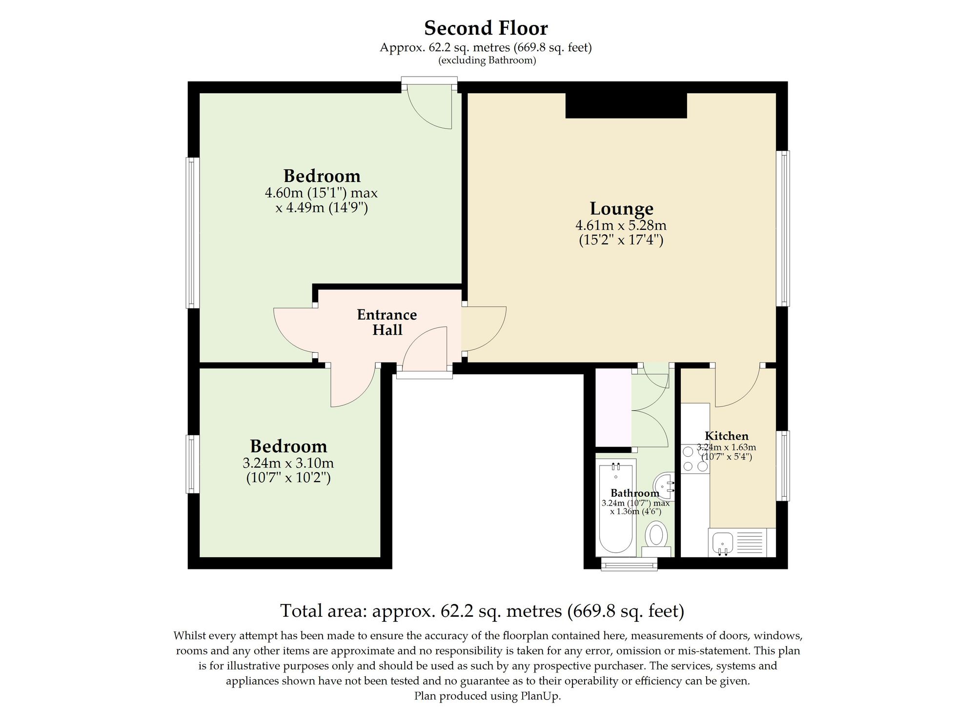 Flat 7 Wedgewood Court, North Parade, Wedgewood Court North Parade, Lowestoft floorplan